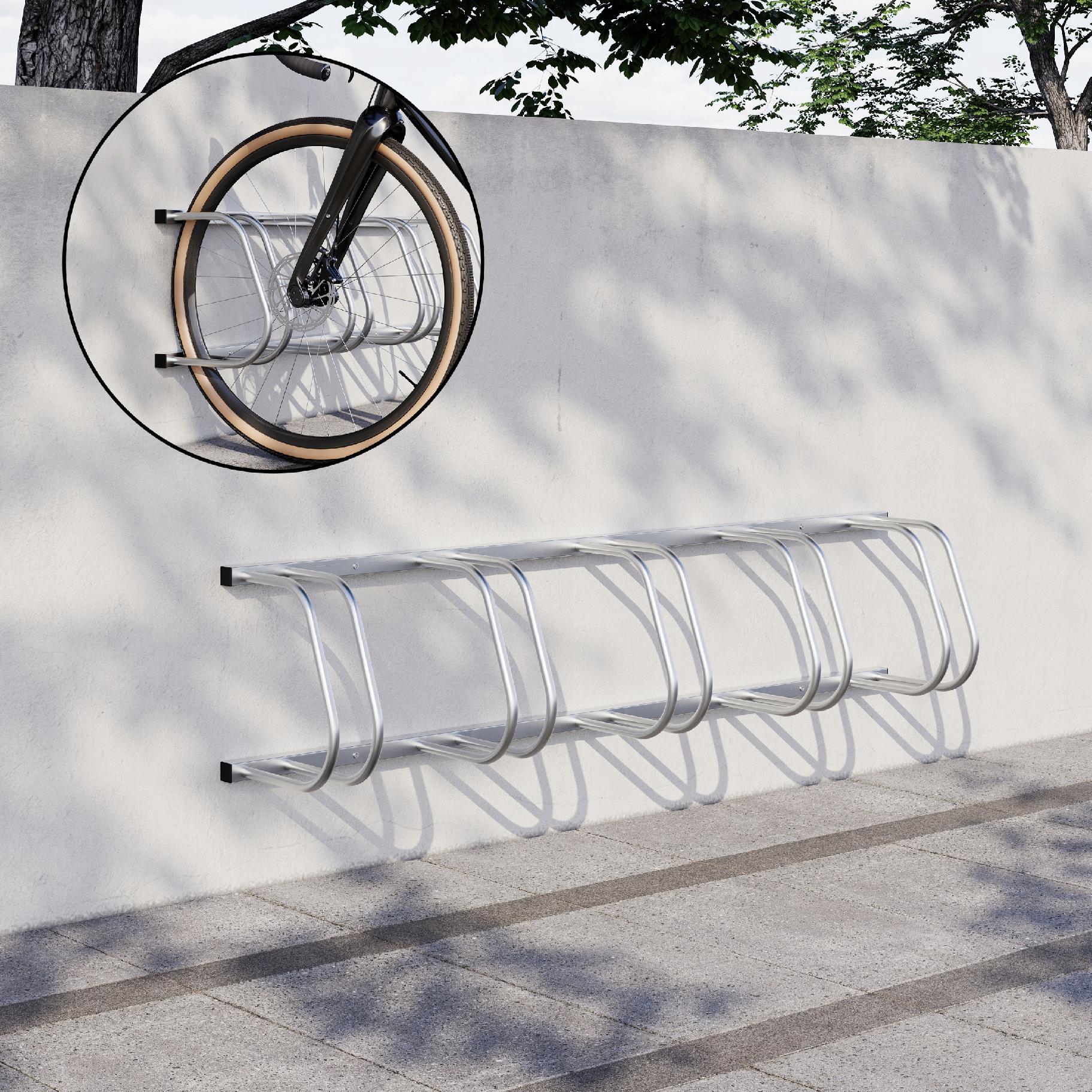 STOJAK NA ROWER ROWERY 5 STANOWISK ROWEROWY STAL OCYNKOWANA 154,5x33x27 cm