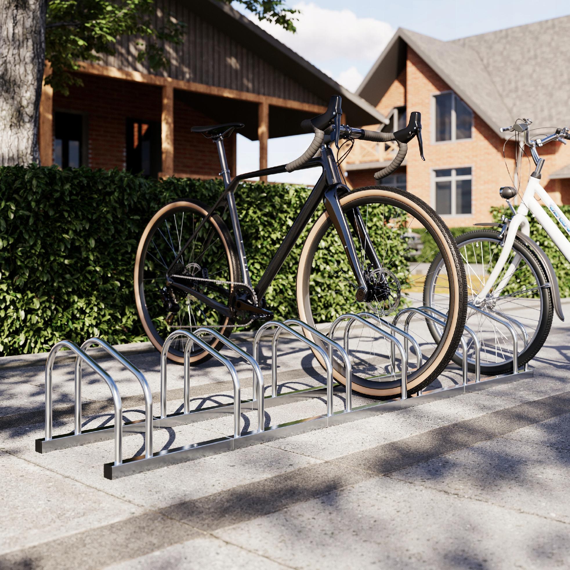 STOJAK NA ROWER ROWERY 5 STANOWISK ROWEROWY STAL OCYNKOWANA 154,5x33x27 cm