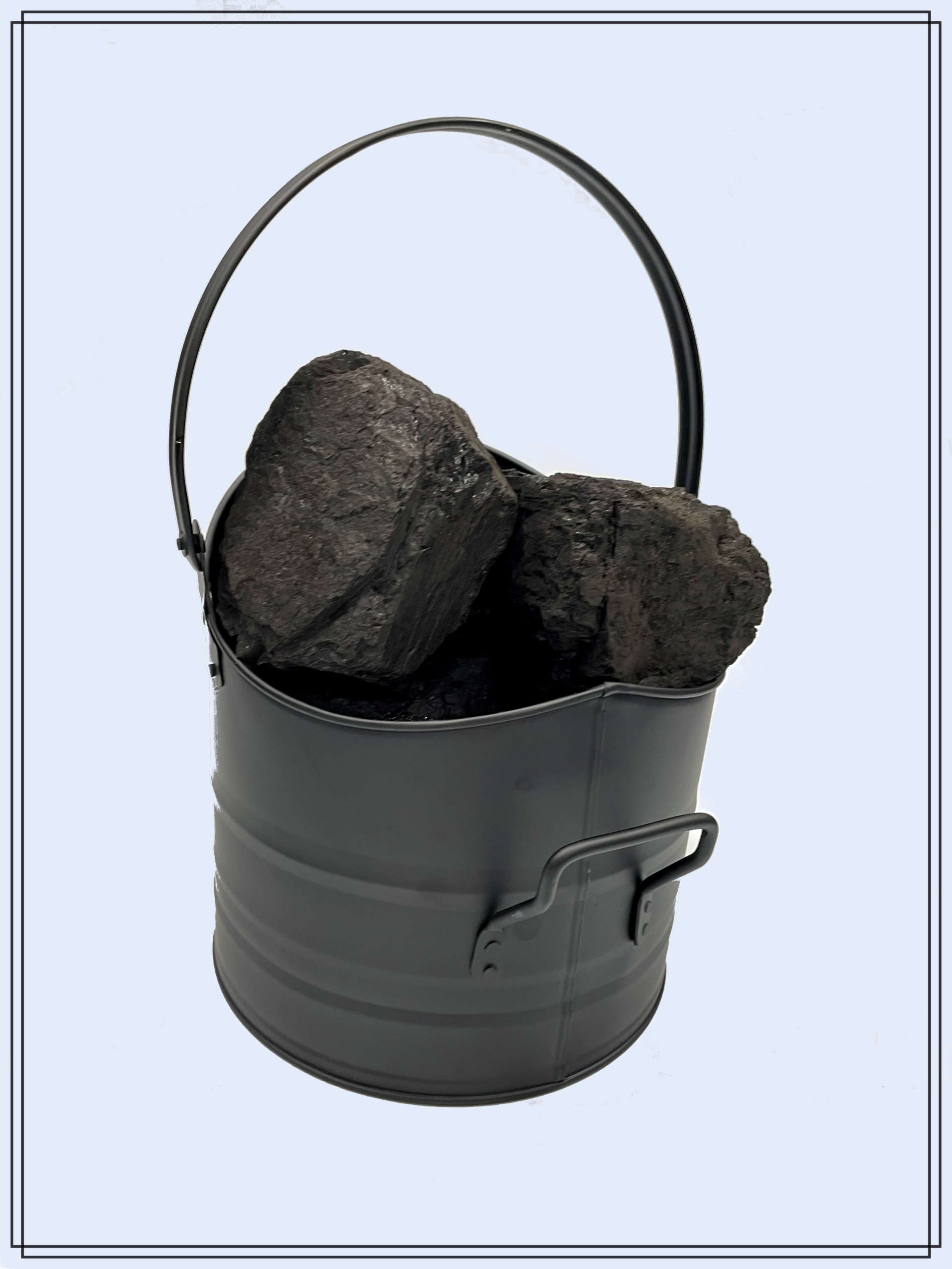 WĘGLARKA KUBEŁ NA WĘGIEL DREWNO KOMINKOWE METALOWY KOSZ POJEMNIK NA POPIÓŁ