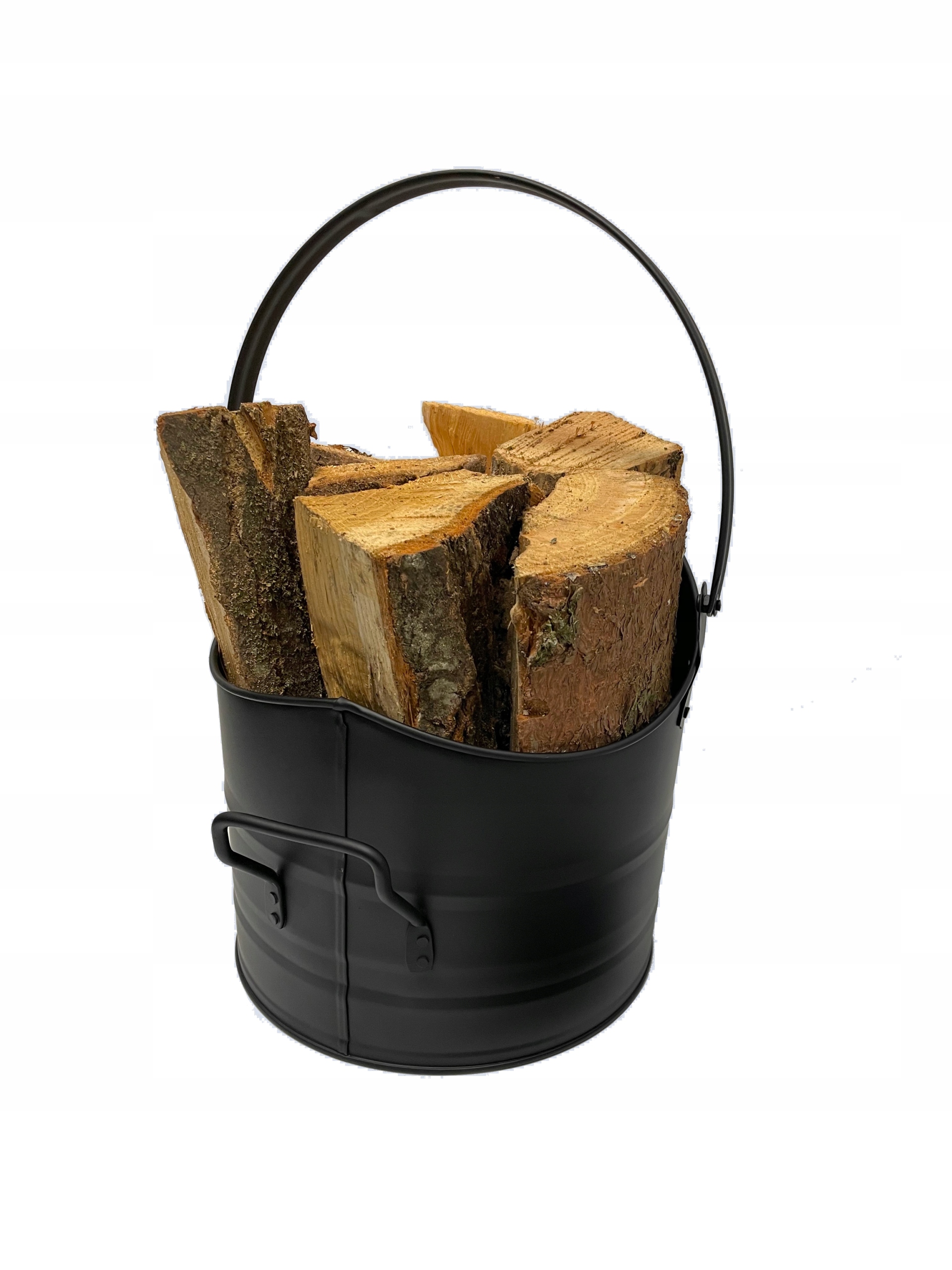 WĘGLARKA KUBEŁ NA WĘGIEL DREWNO KOMINKOWE METALOWY KOSZ POJEMNIK NA POPIÓŁ