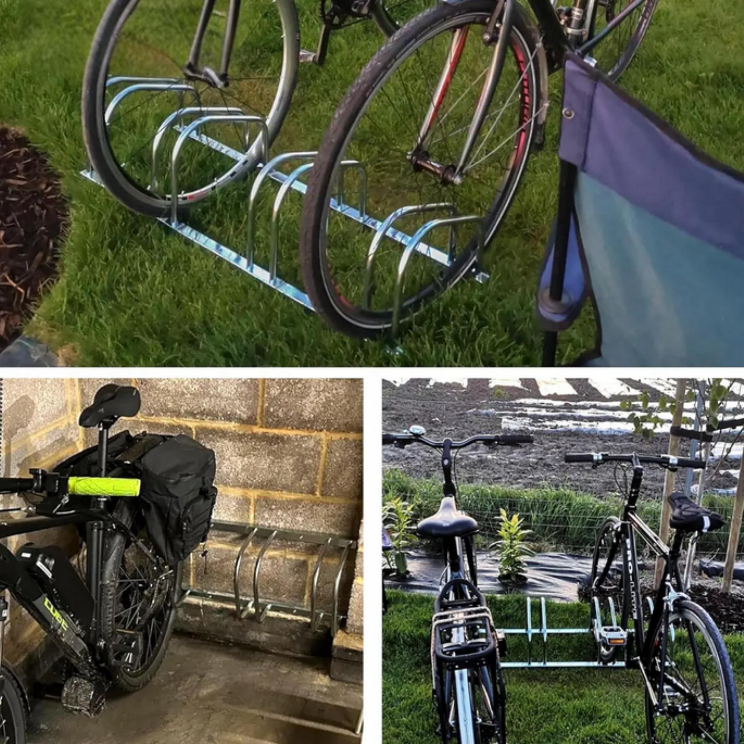 STOJAK NA ROWER ROWERY 5 STANOWISK ROWEROWY STAL OCYNKOWANA 154,5x33x27 cm