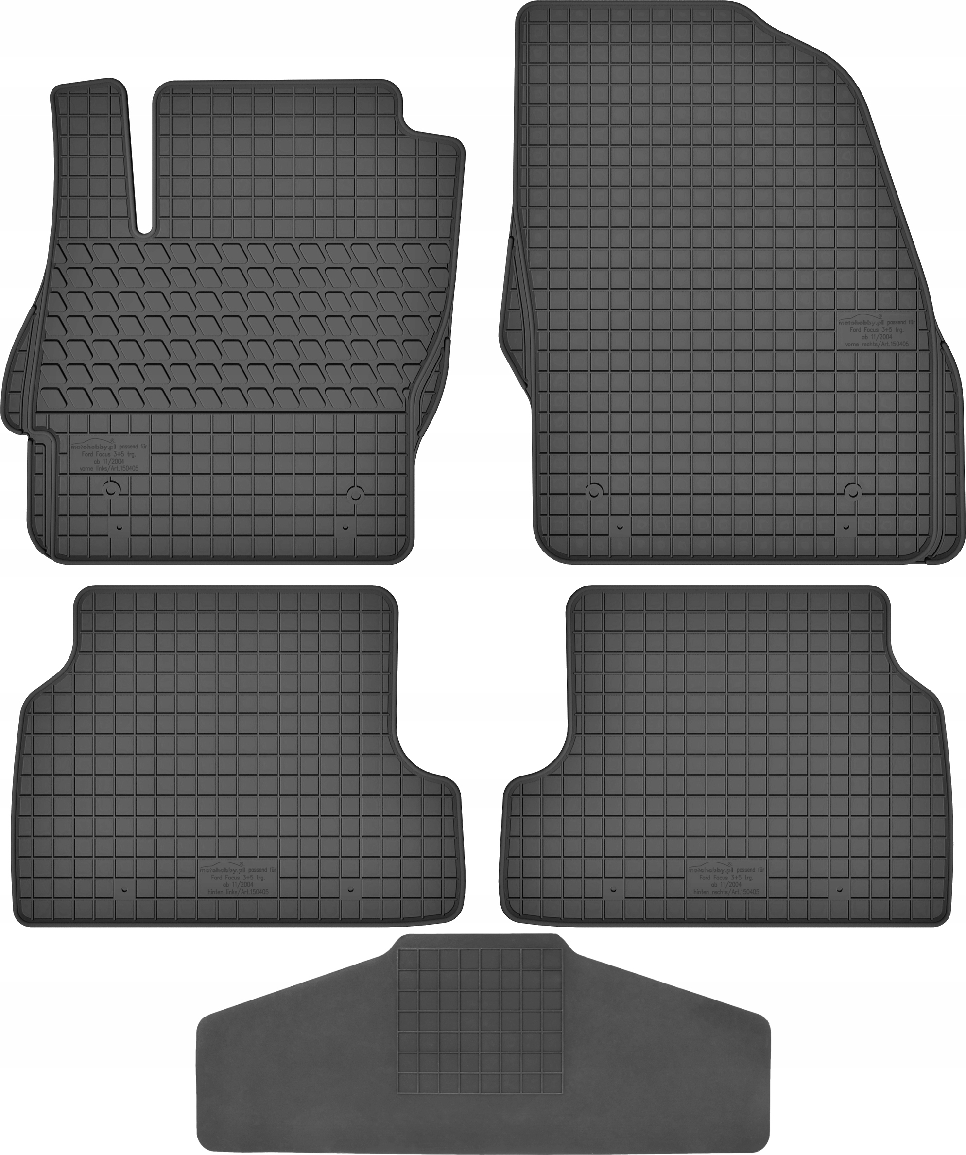 Dywaniki dedykowane do Ford Focus MK2 TUNEL