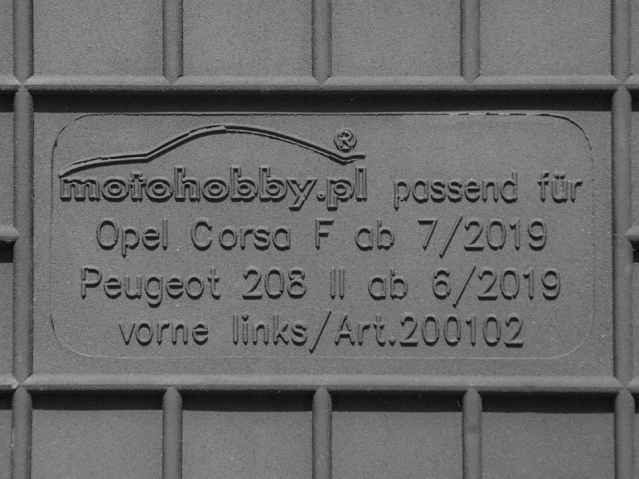 DYWANIKI GUMOWE STOPERY do DS 3 Crossback _od 2019