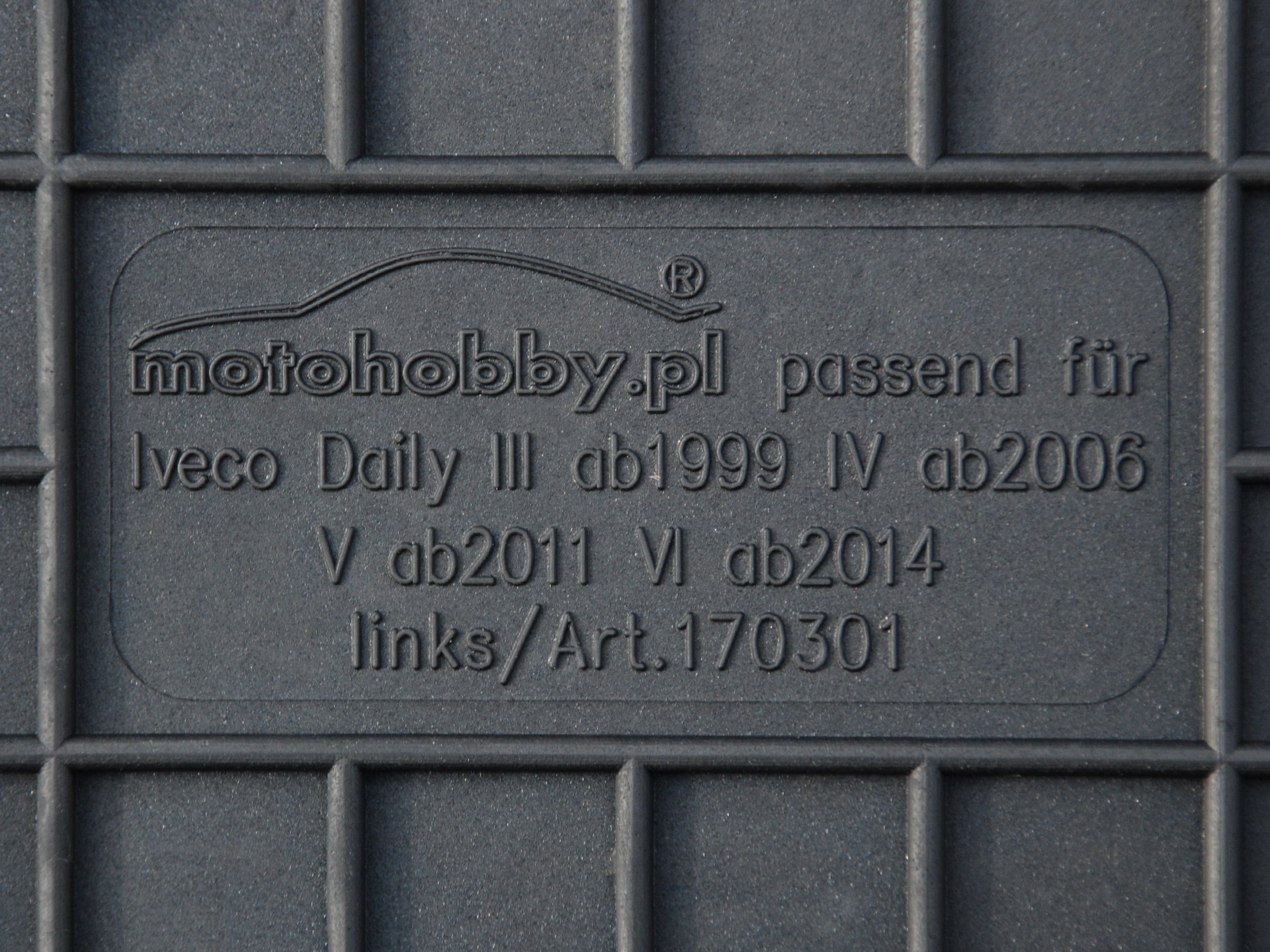 Iveco Daily VI (od 14) DYWANIKI GUMOWE DEDYKOWANE