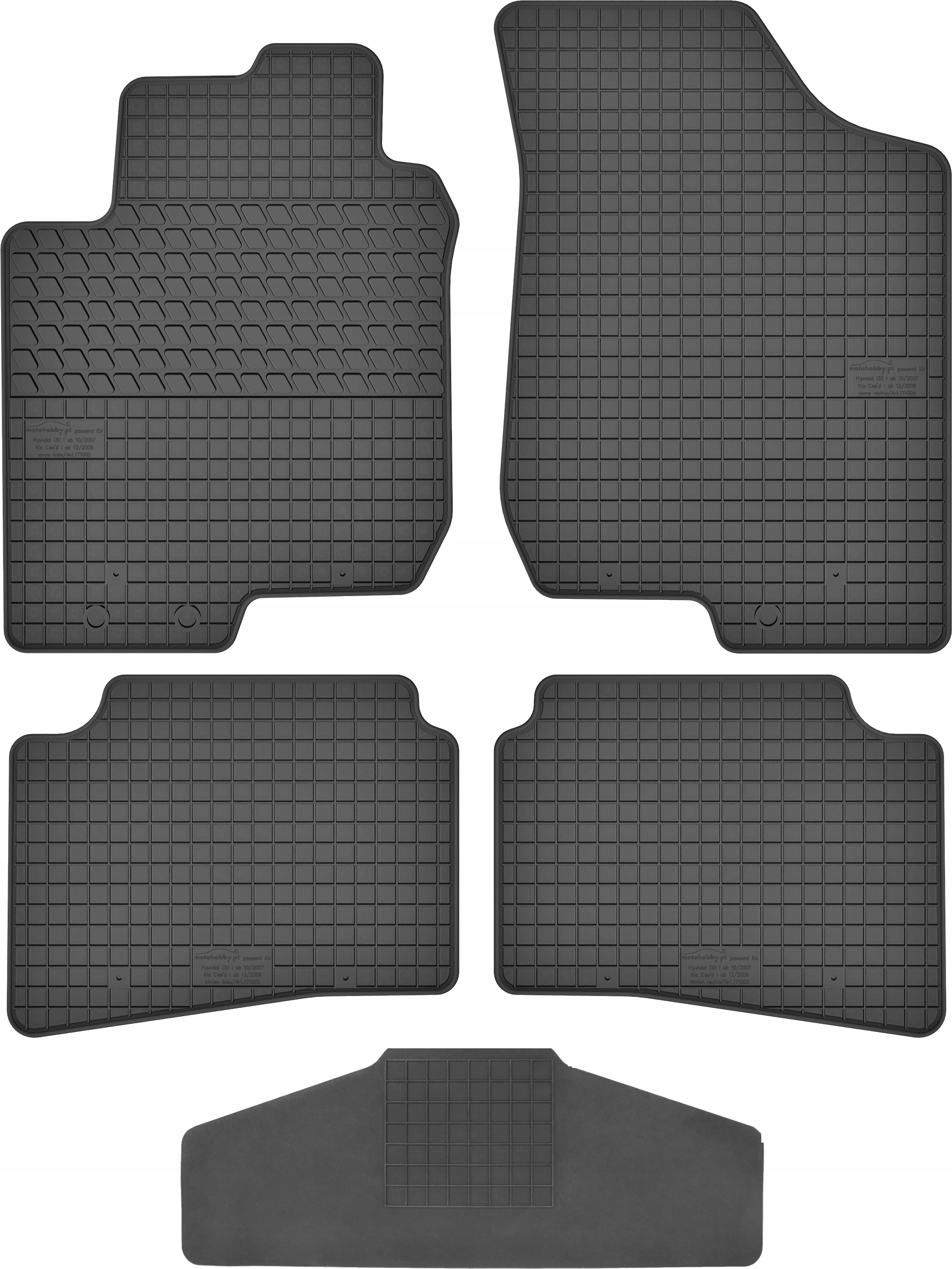 Dywaniki dedykowane do Kia Ceed I TUNEL