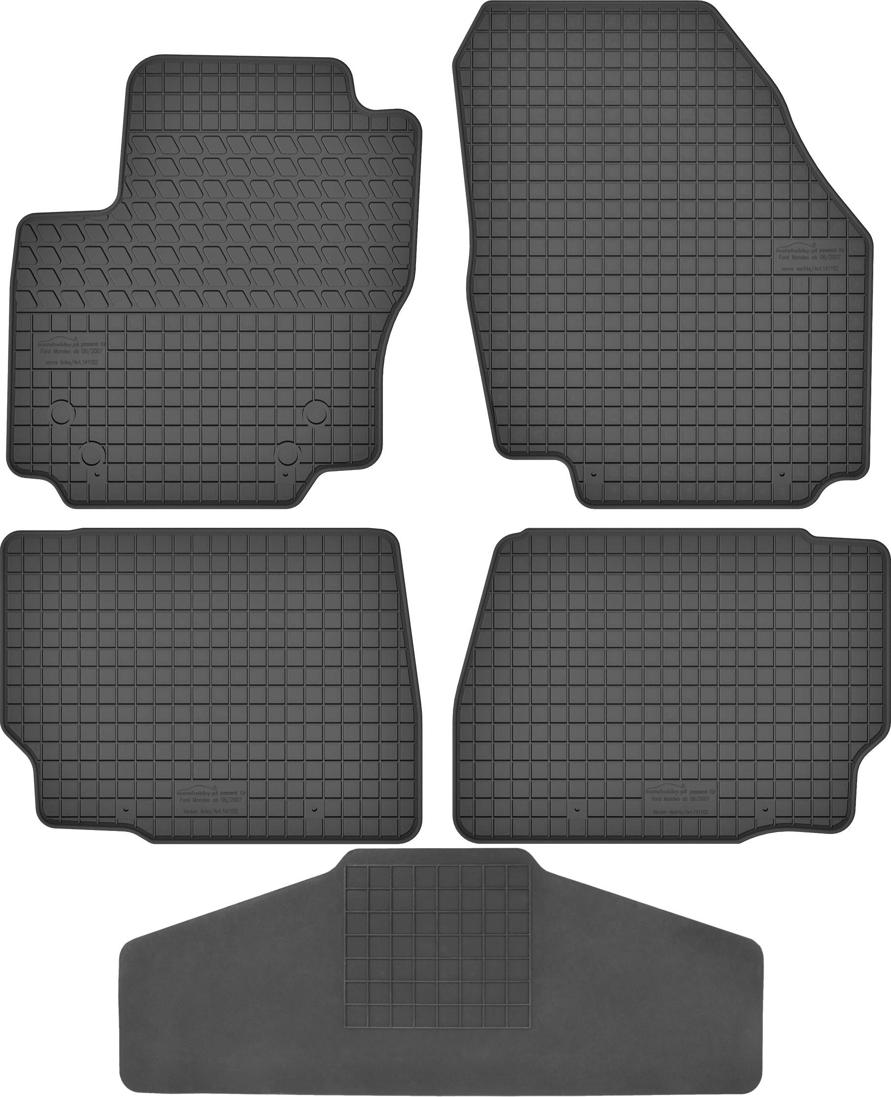 Dywaniki dedykowane do Ford Mondeo MK4 TUNEL