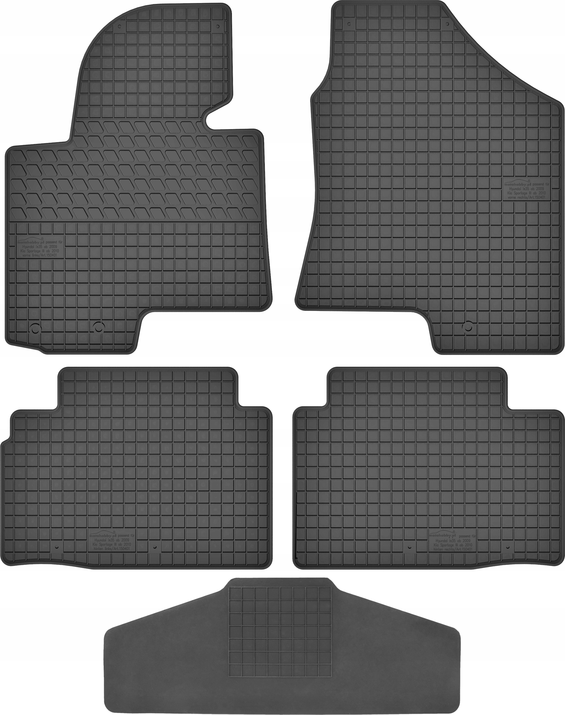 Dywaniki dedykowane do Hyundai ix35 TUNEL