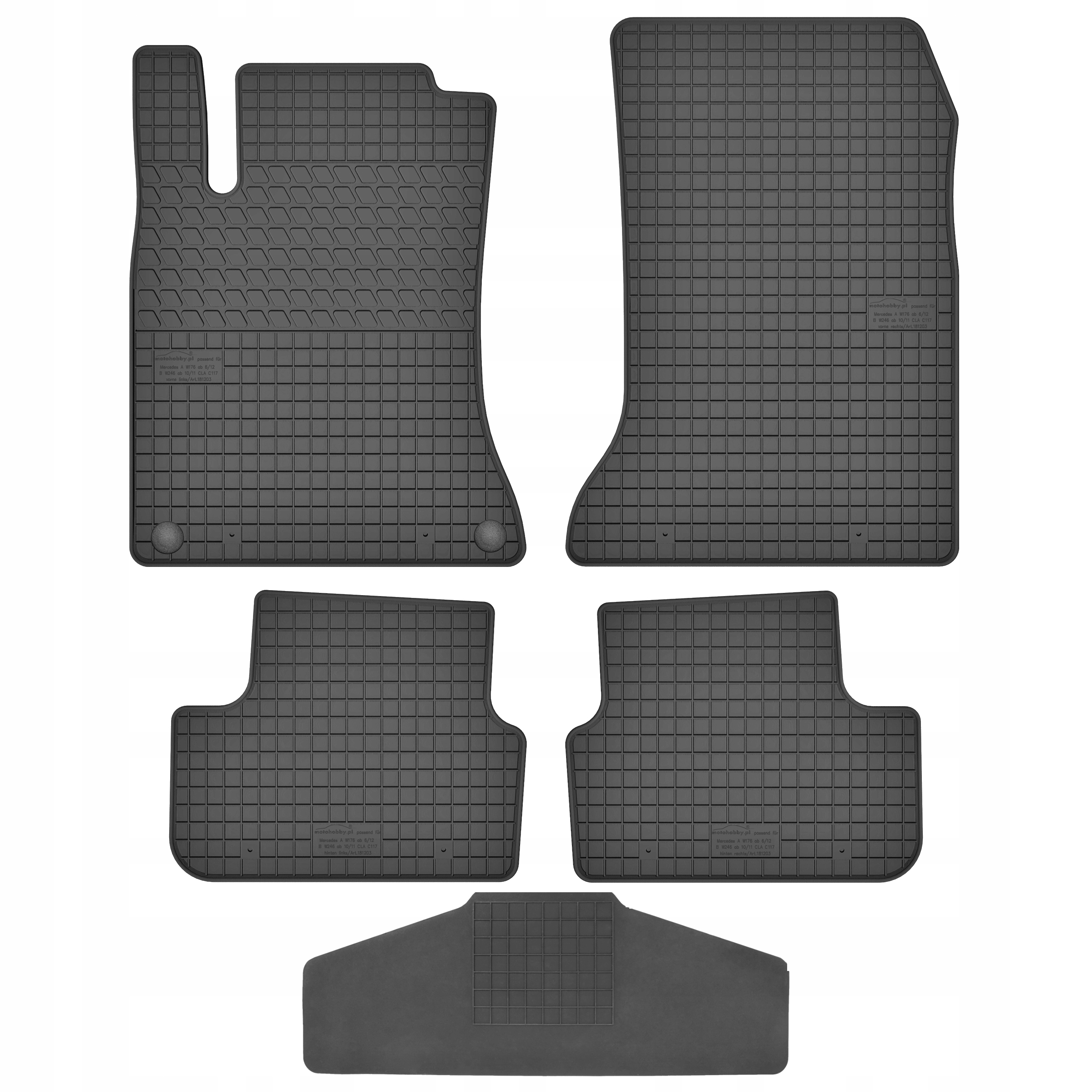 Dywaniki dedykowane do Mercedes GLA X156 TUNEL