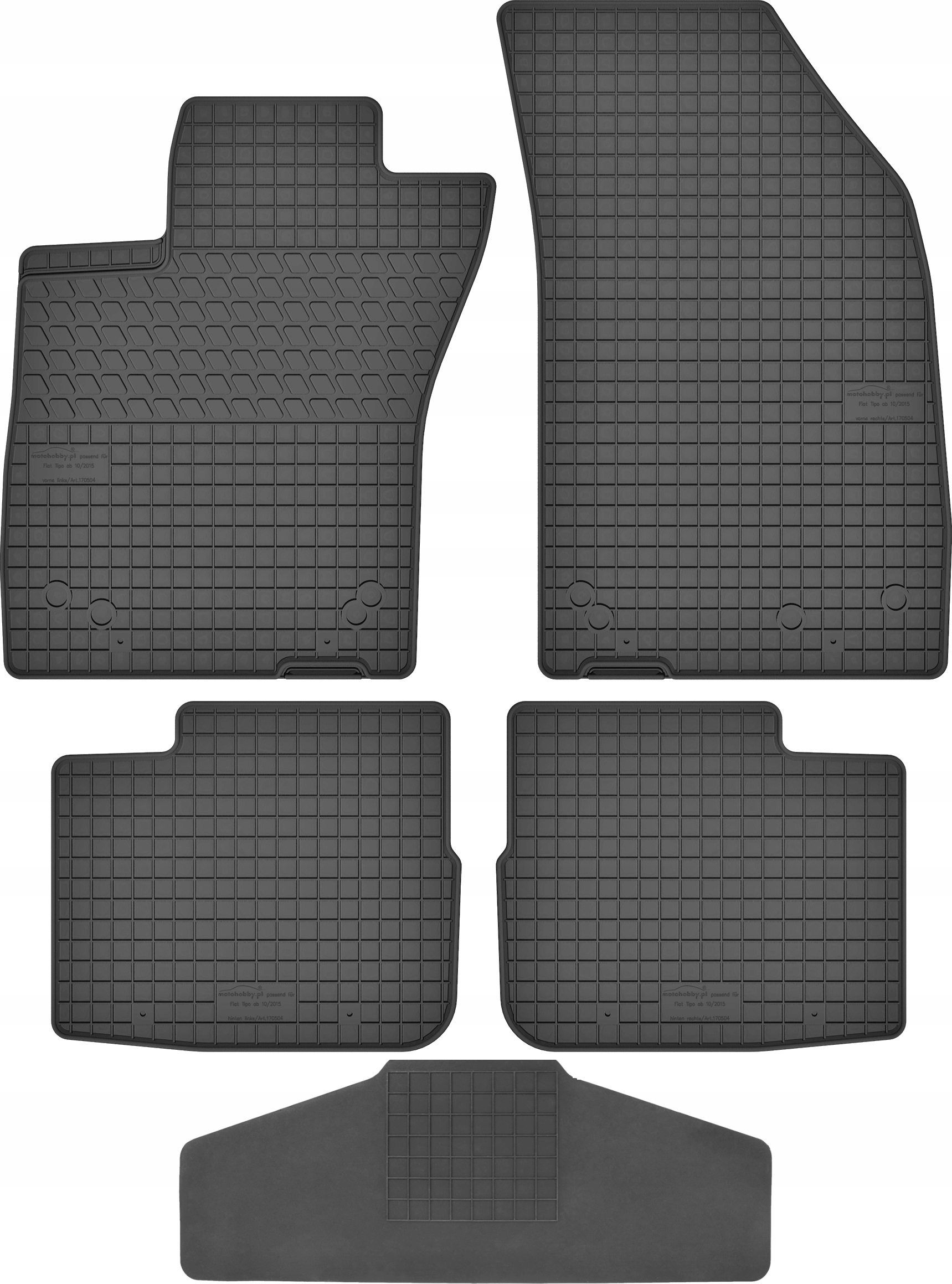 Dywaniki dedykowane do Fiat Tipo TUNEL