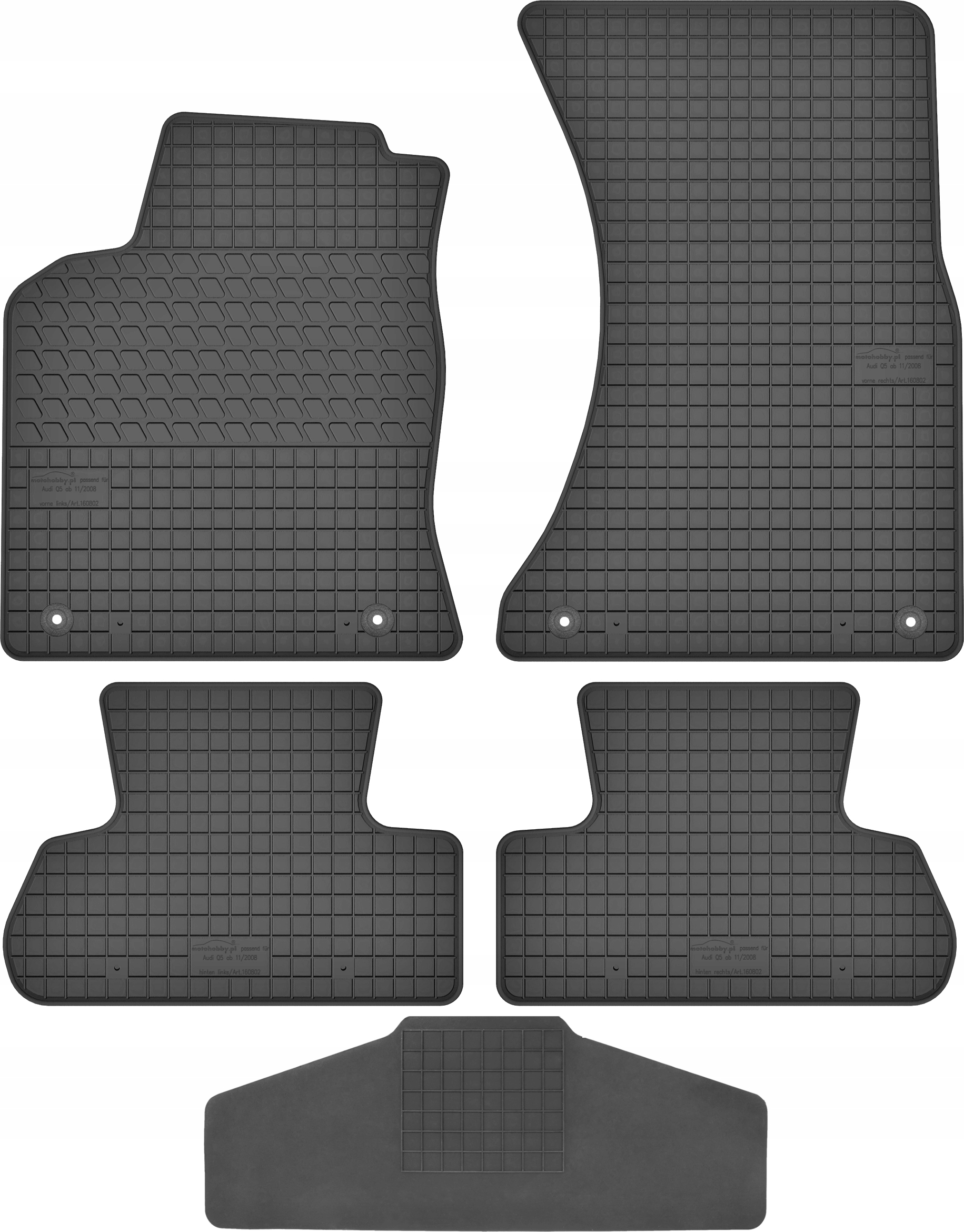 Dywaniki dedykowane do Audi Q5 I TUNEL