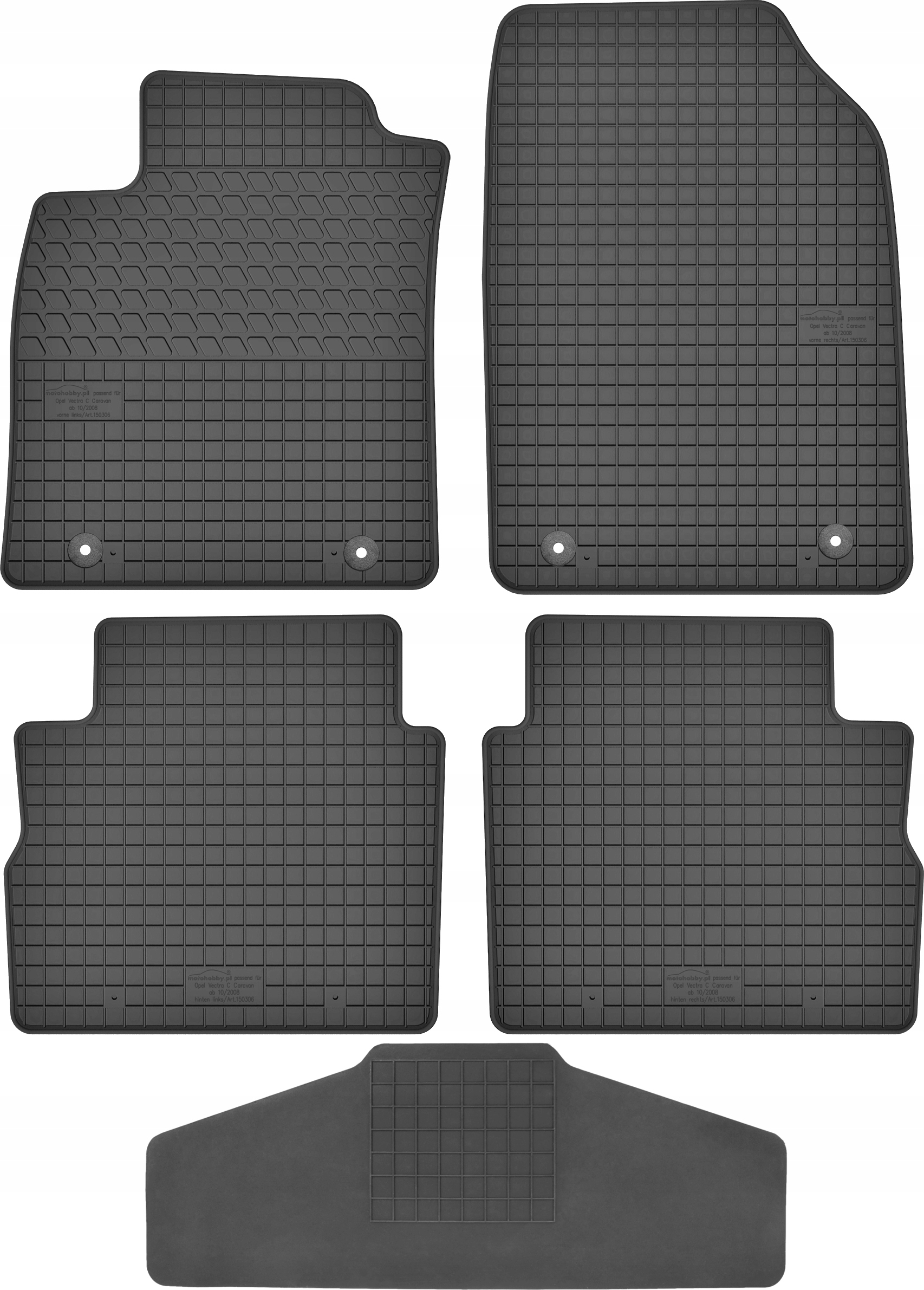 Dywaniki dedykowane do Opel Vectra C Kombi TUNEL