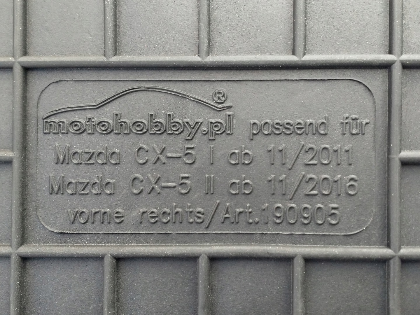 Mazda CX-5 II 17- DYWANIKI GUMOWE PRZÓD DEDYKOWANE