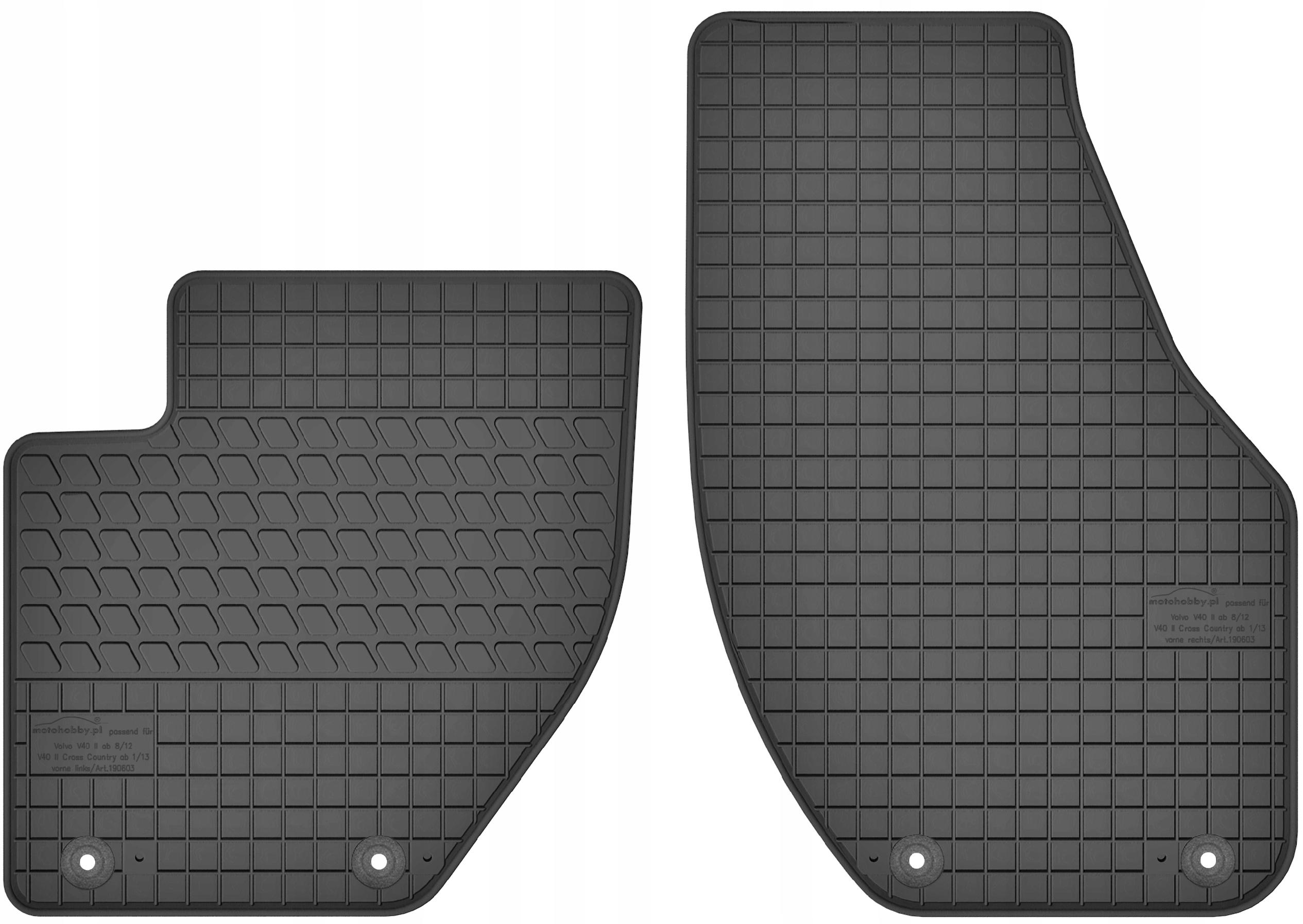 Volvo V40 (12-19) DYWANIKI GUMOWE PRZÓD DEDYKOWANE