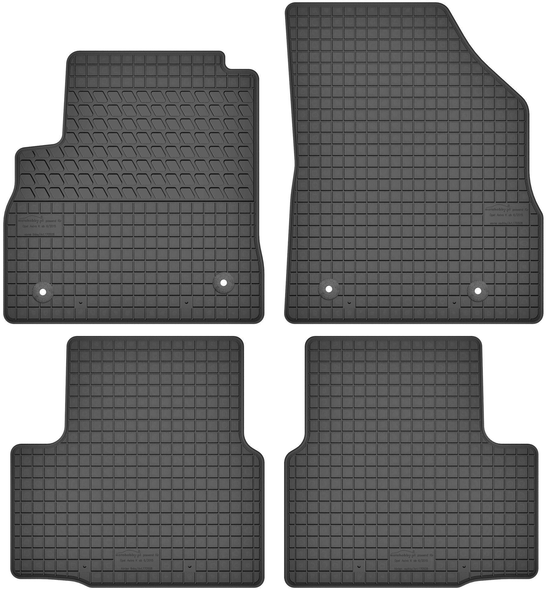 Opel Astra K (od 2015) DYWANIKI GUMOWE DEDYKOWANE