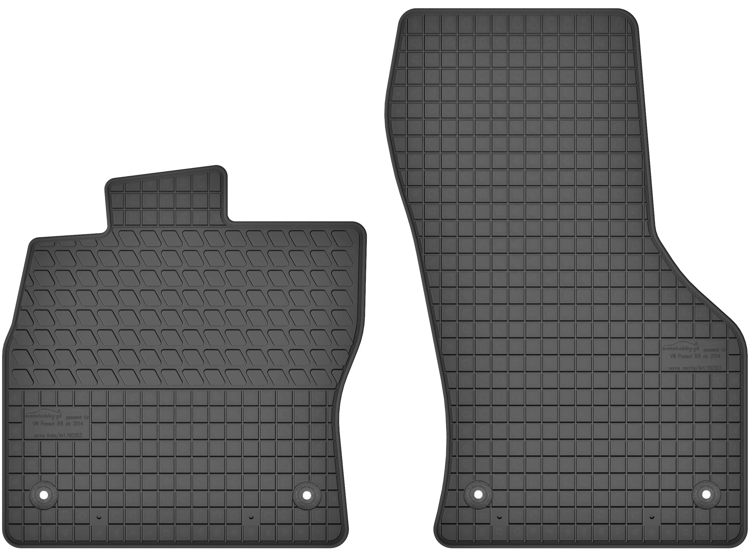 VW Tiguan II 16- PRZODY DYWANIKI GUMOWE DEDYKOWANE