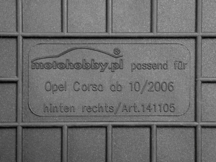 Opel Corsa E / V DYWANIKI GUMOWE PRZÓD DEDYKOWANE