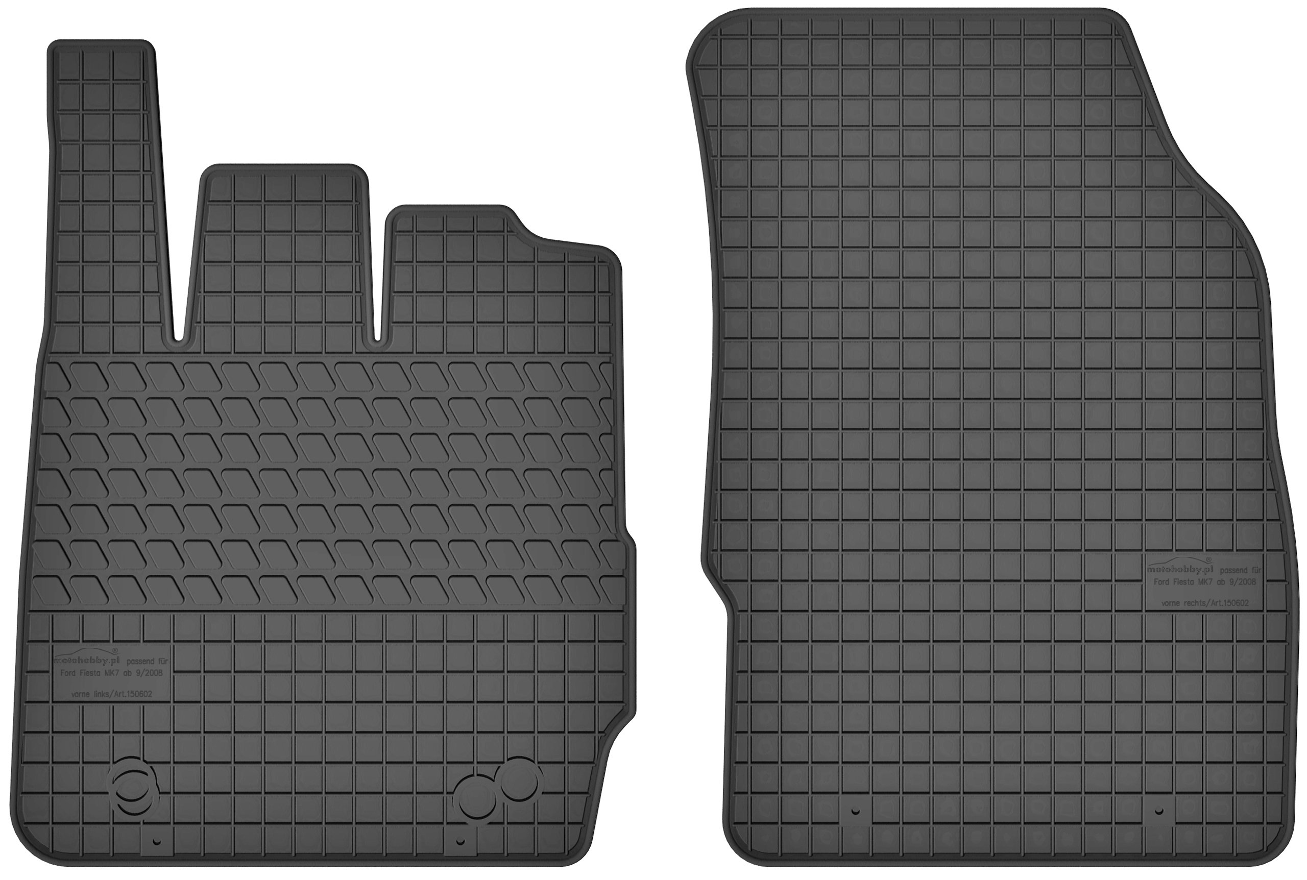 Mazda 2 II 07-14 DYWANIKI GUMOWE PRZÓD DEDYKOWANE