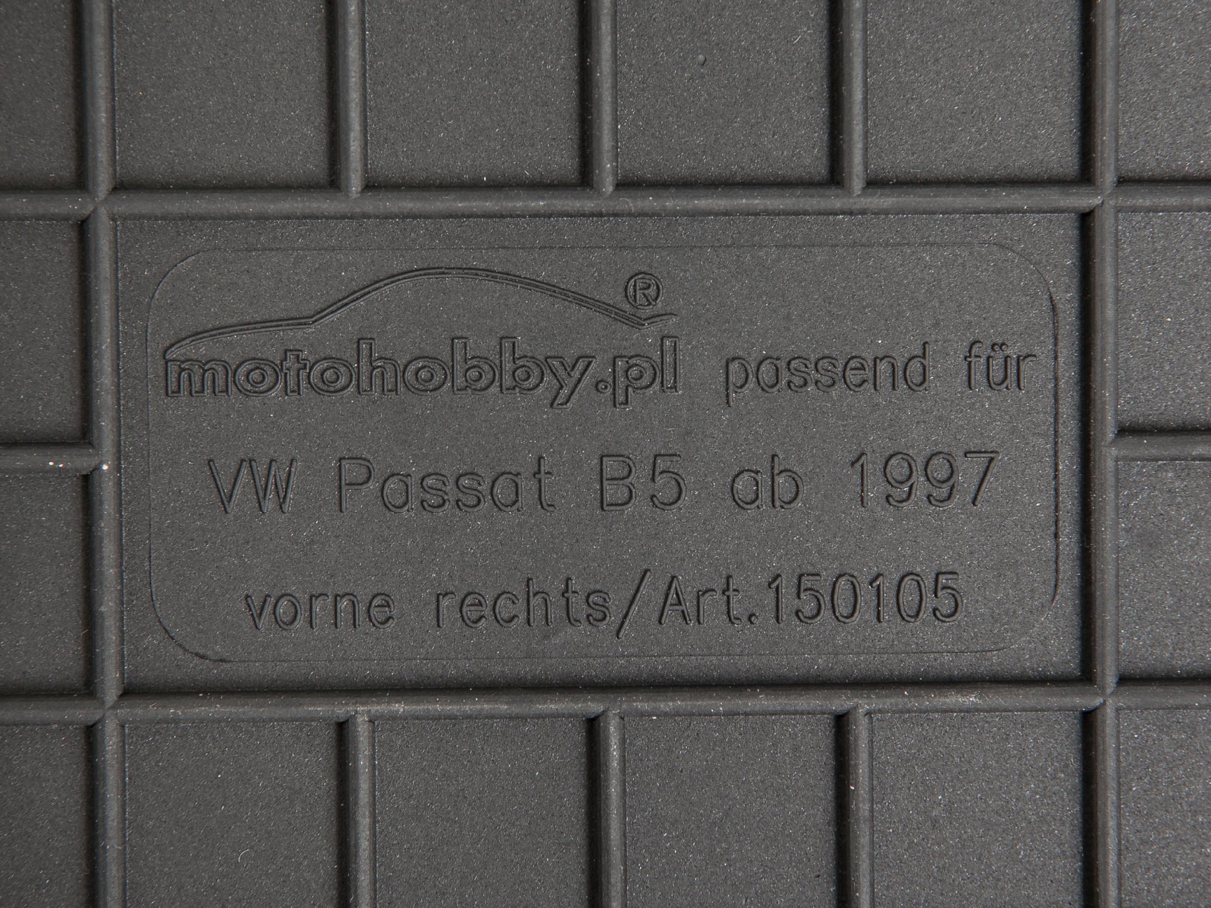 VW Passat B5 (97-05) DYWANIKI GUMOWE DEDYKOWANE