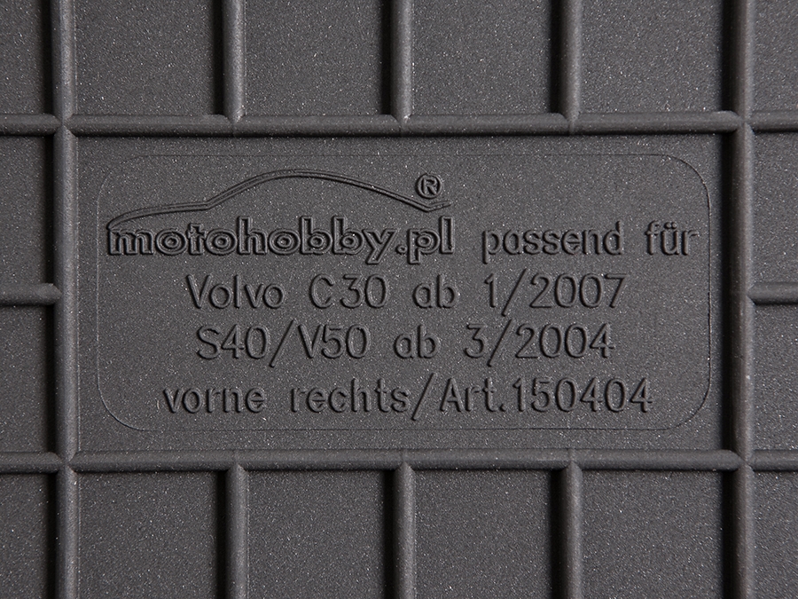 Volvo C30 06-12 DYWANIKI GUMOWE PRZÓD DEDYKOWANE