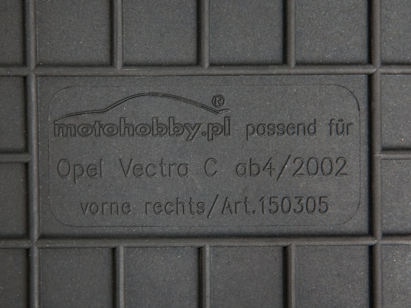 Opel Vectra C DYWANIKI GUMOWE PRZÓD DEDYKOWANE