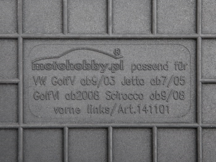 VW Volkswagen Golf Plus DYWANIKI GUMOWE + STOPERY