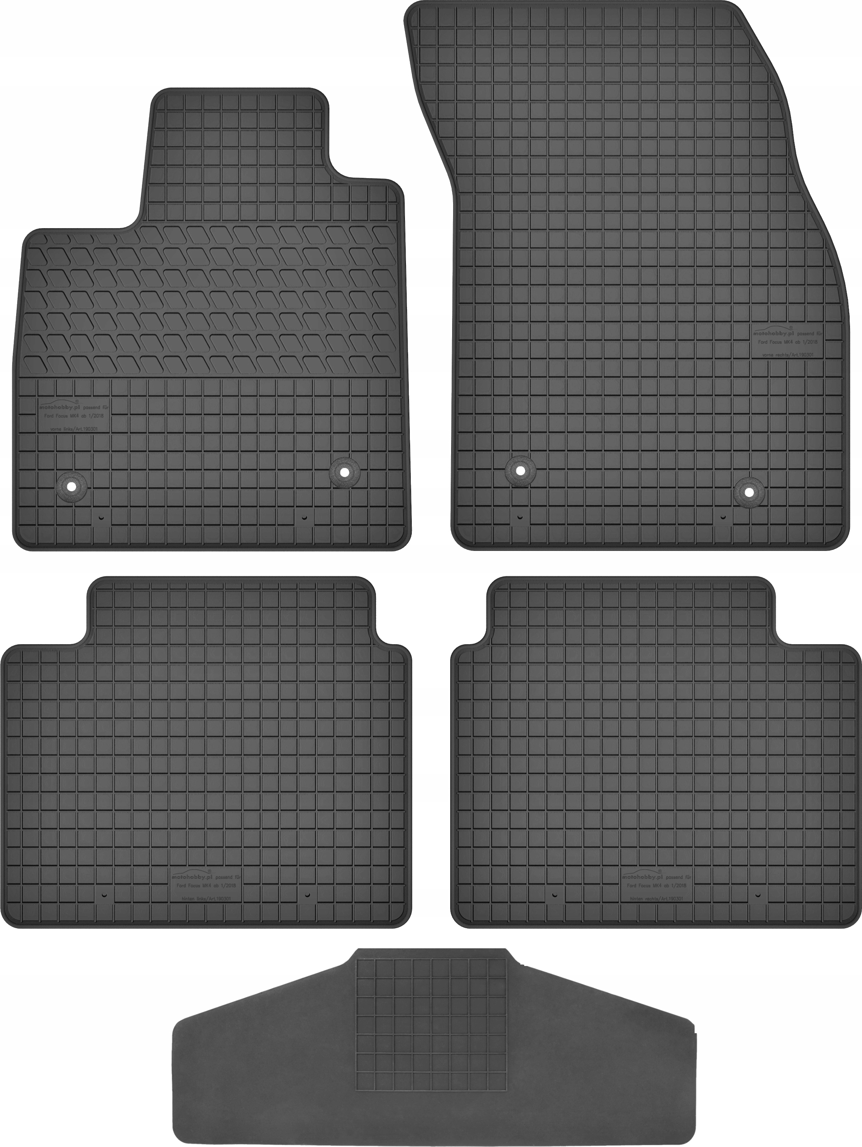 Dywaniki dedykowane do Ford Focus MK4 TUNEL