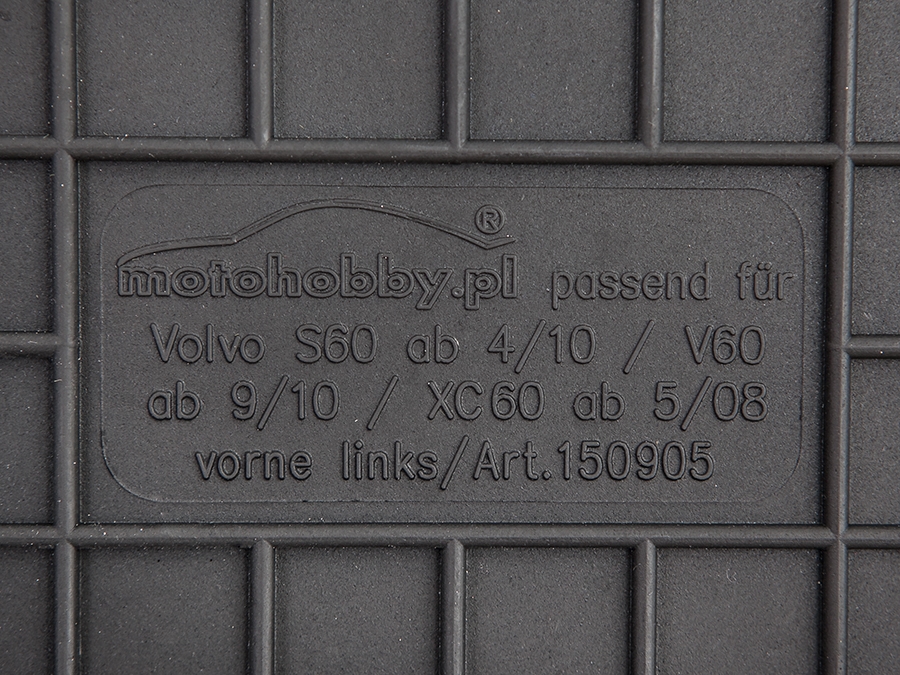 Volvo S60 II (11-18) DYWANIKI GUMOWE DEDYKOWANE