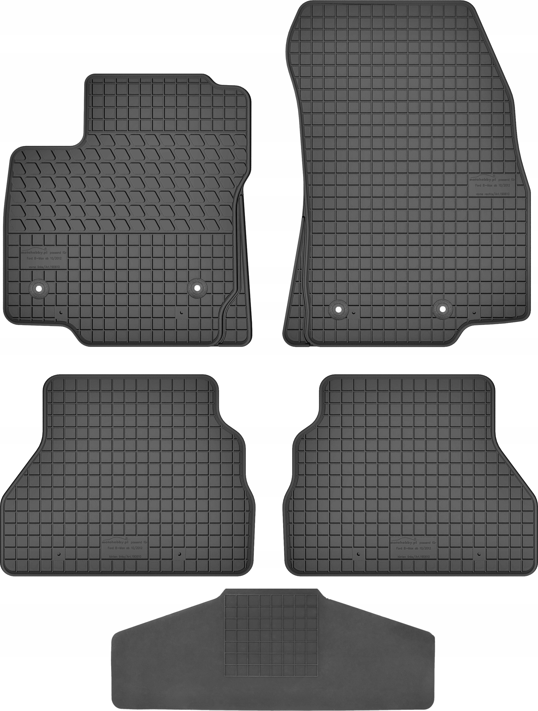 Dywaniki dedykowane do Ford B-Max TUNEL