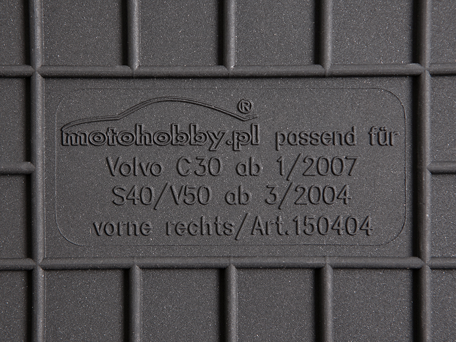 Volvo C30 06-12 DYWANIKI GUMOWE DEDYKOWANE STOPERY