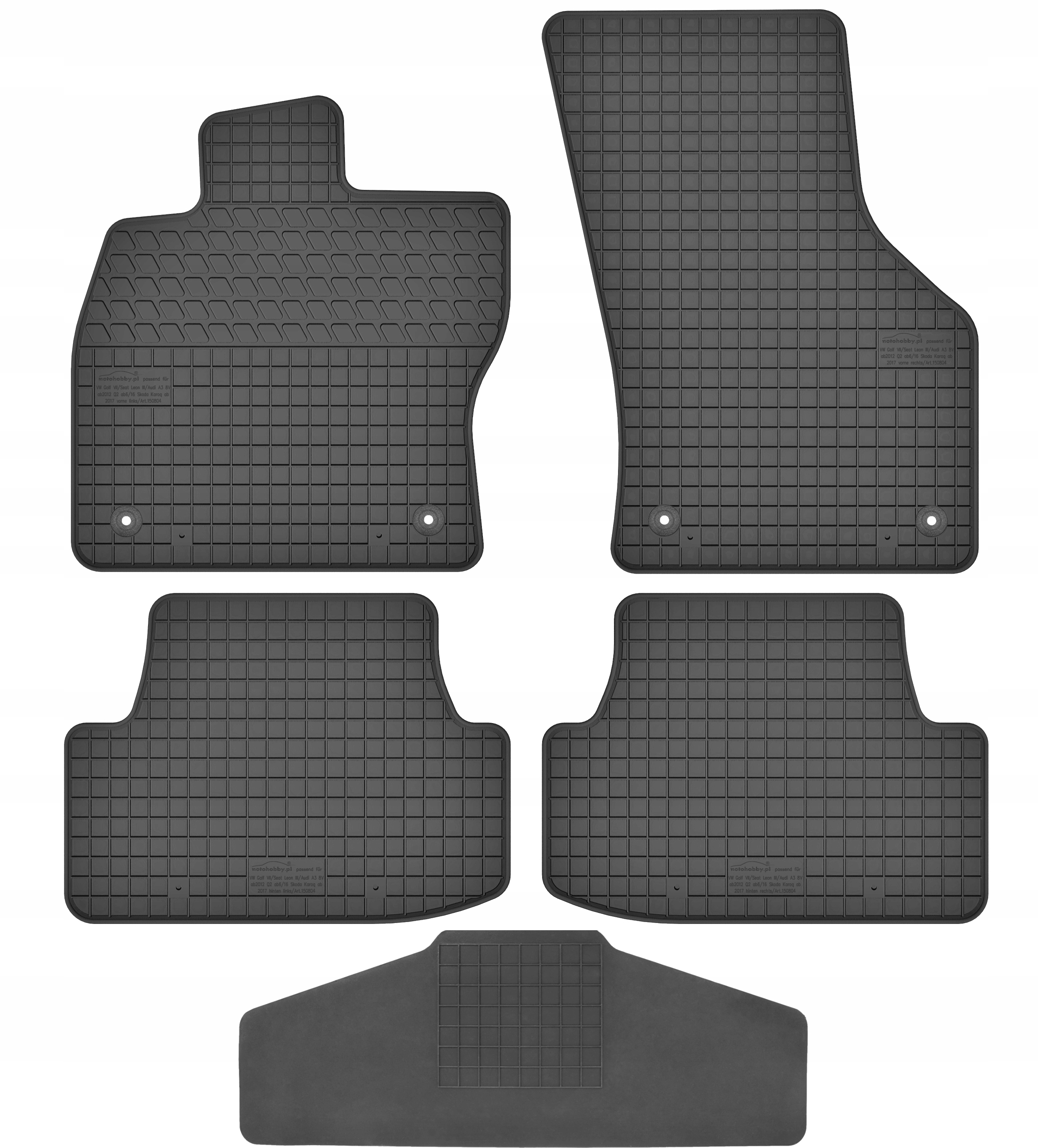 Dywaniki dedykowane do Skoda Octavia III TUNEL
