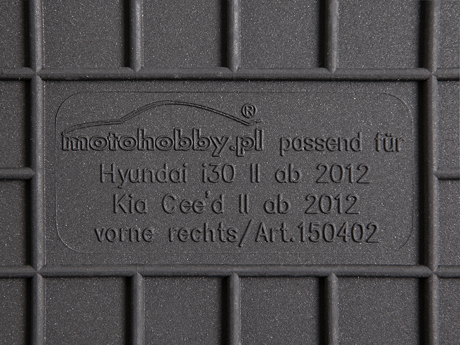 DYWANIKI GUMOWE DEDYKOWANE do Kia Ceed II (od 12)