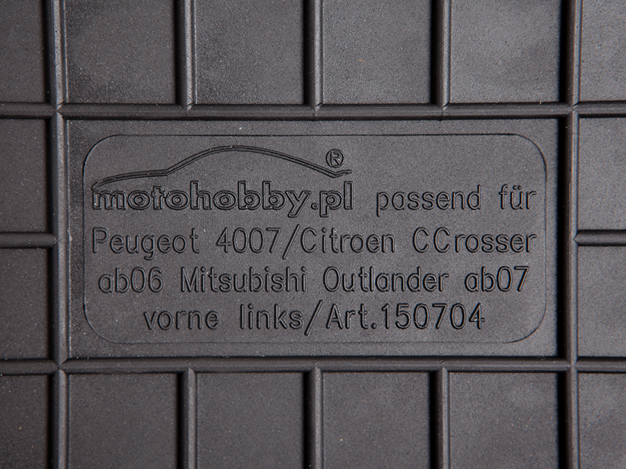 Citroen C4 Aircross 12- DYWANIKI GUMOWE DEDYKOWANE