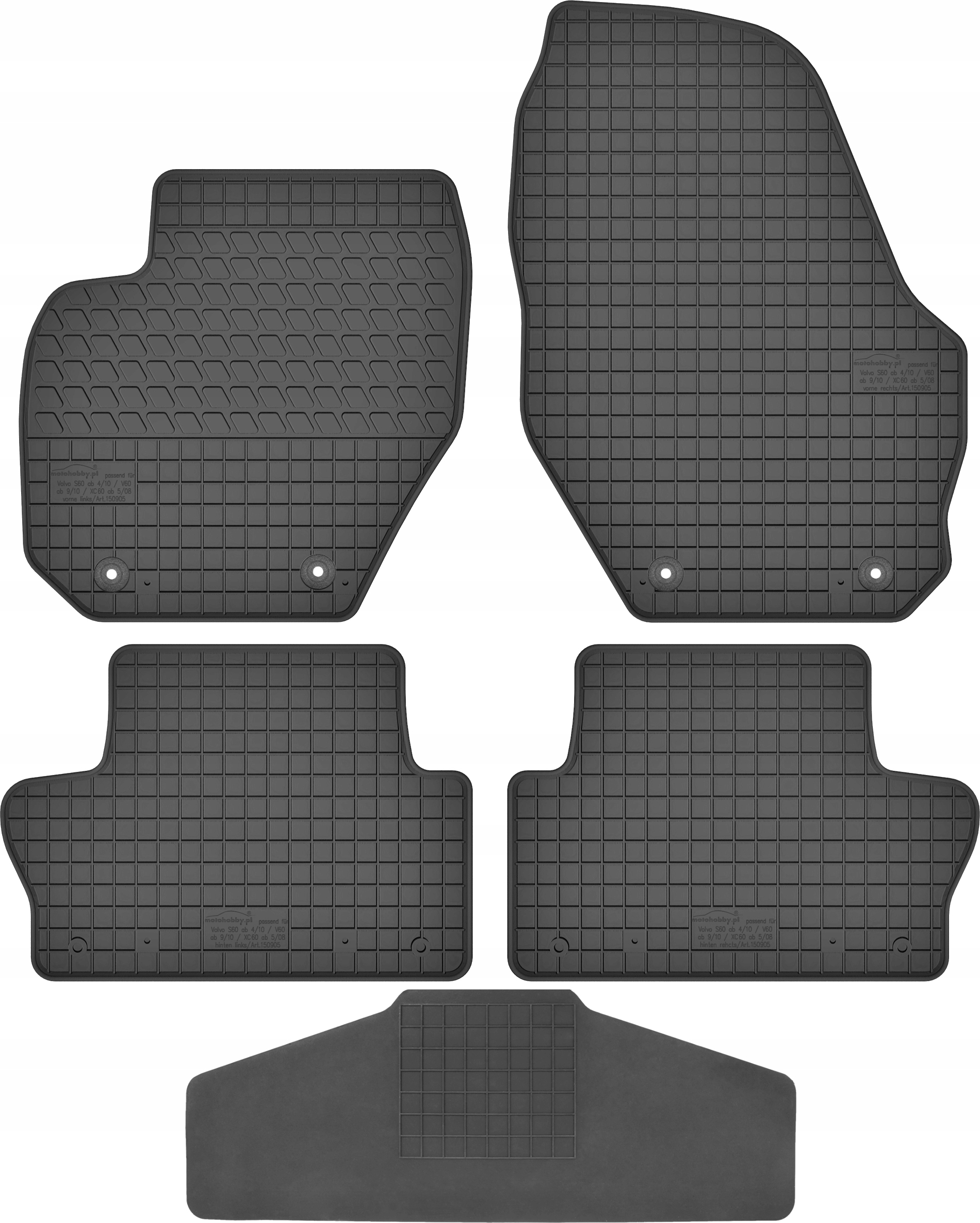 Dywaniki dedykowane do Volvo XC60 I TUNEL