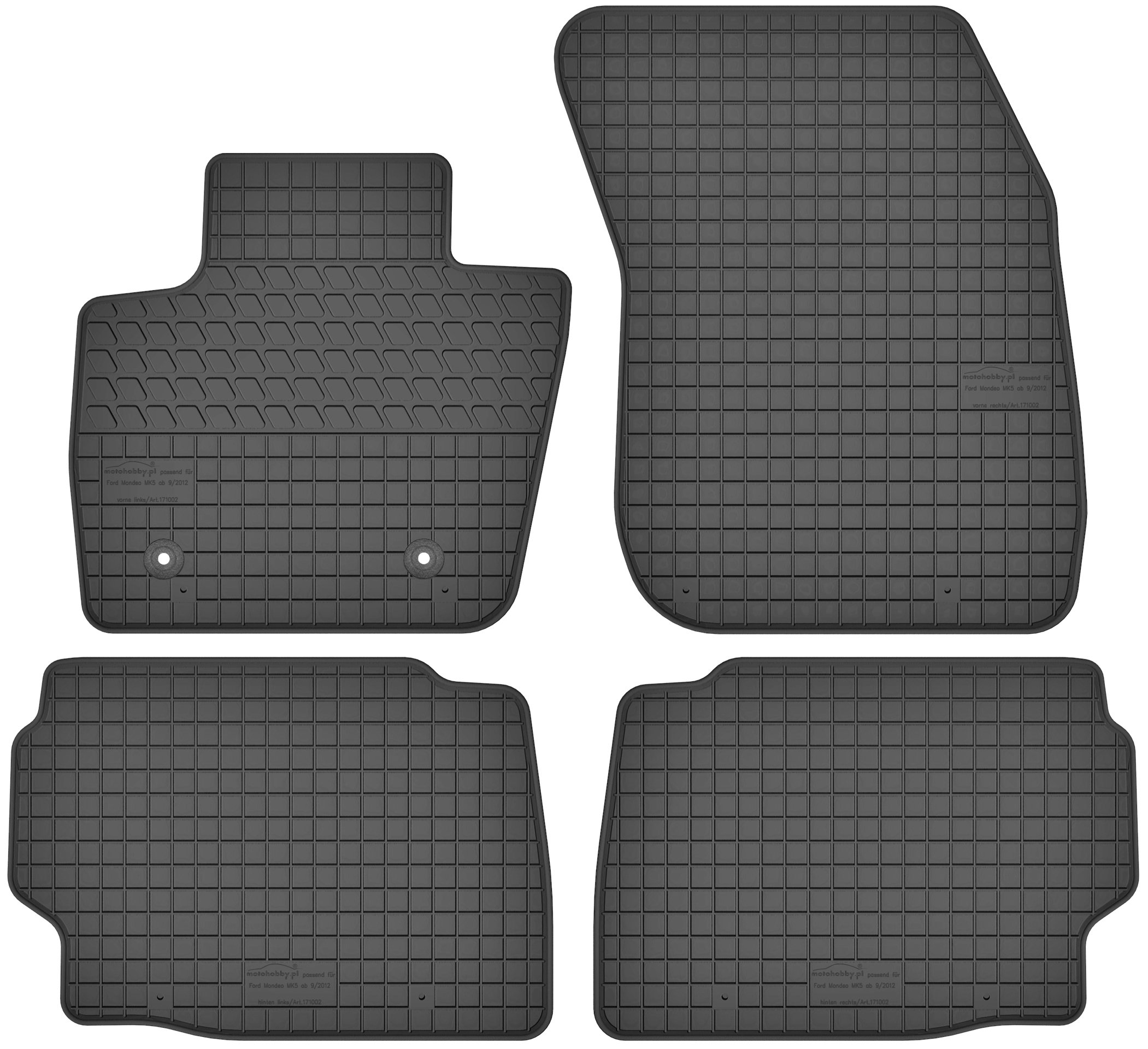 Ford Mondeo MK5 od 14 DYWANIKI GUMOWE DEDYKOWANE