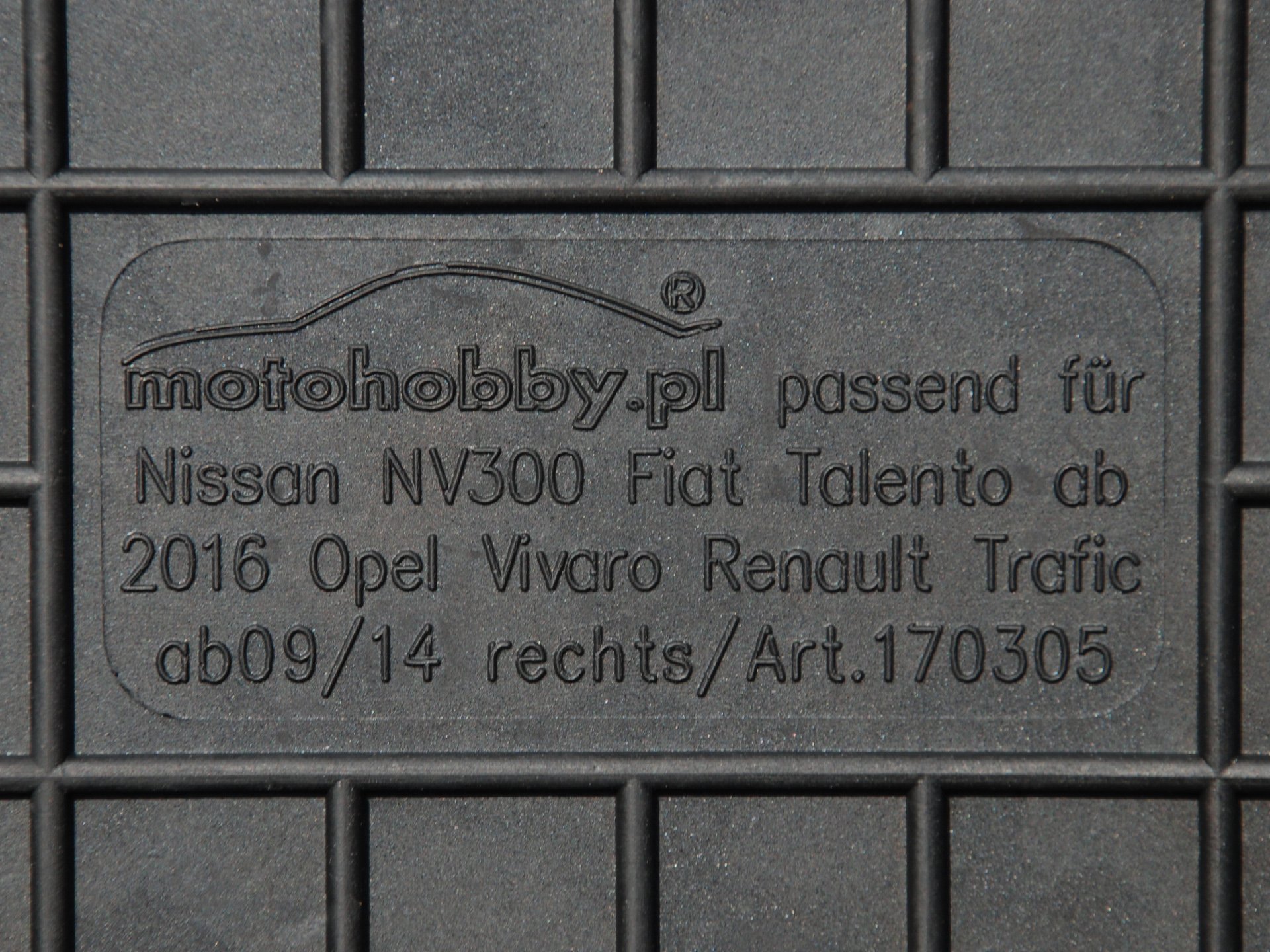 DYWANIKI GUMOWE DEDYKOWANE do Fiat Talento od 2016