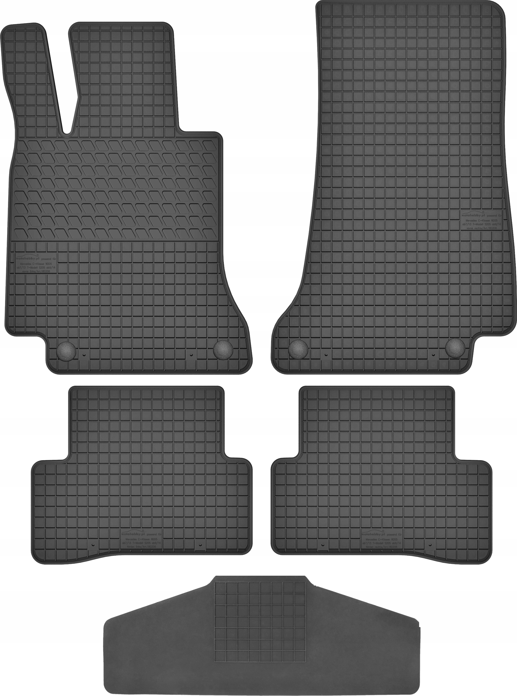Dywaniki dedykowane do Mercedes C W205 TUNEL