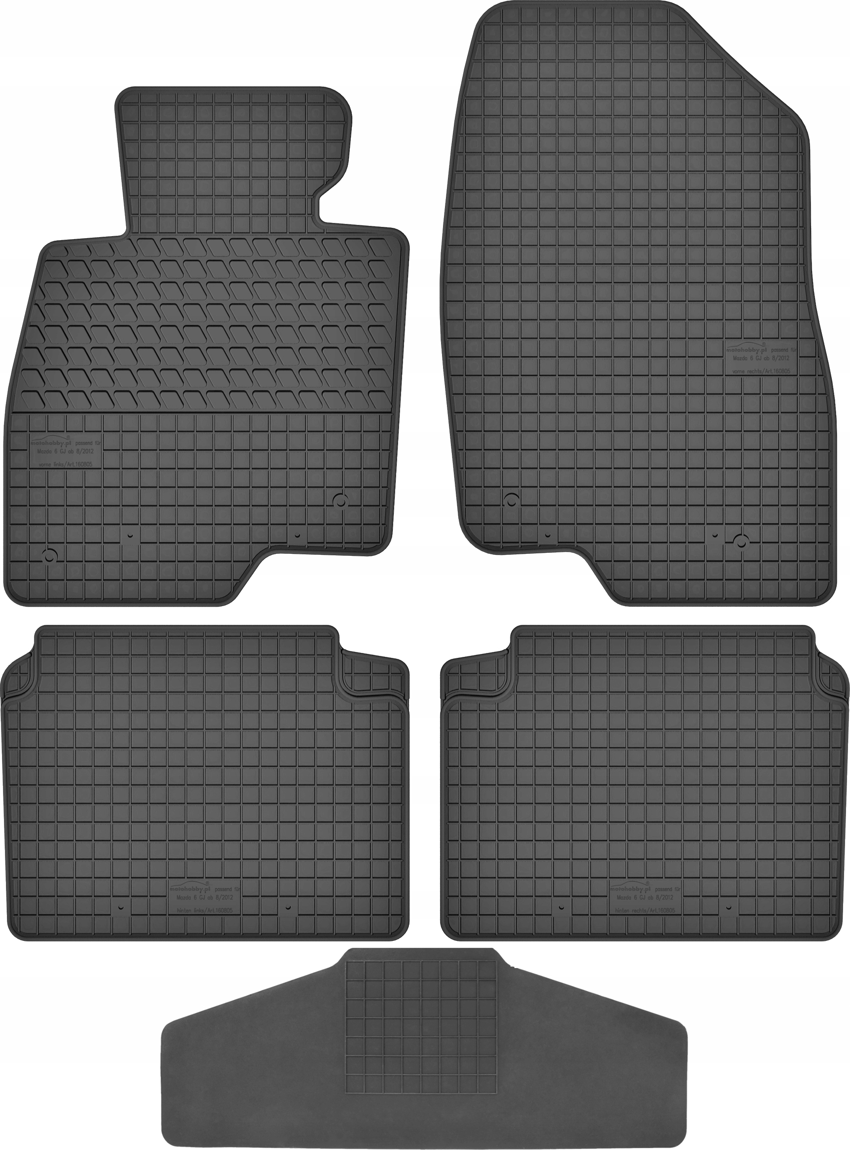 Dywaniki dedykowane do Mazda 6 III GJ TUNEL