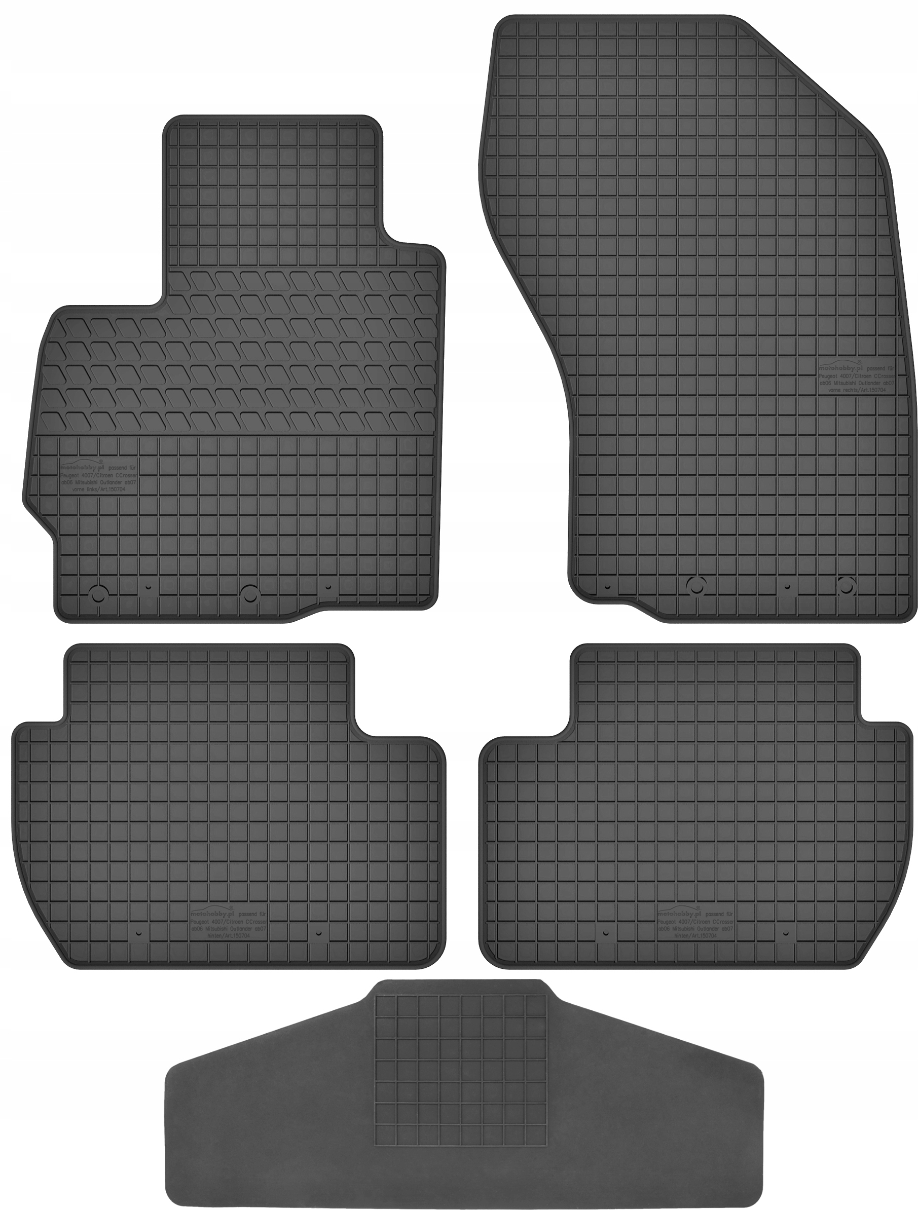 Dywaniki dedykowane do Peugeot 4007 TUNEL