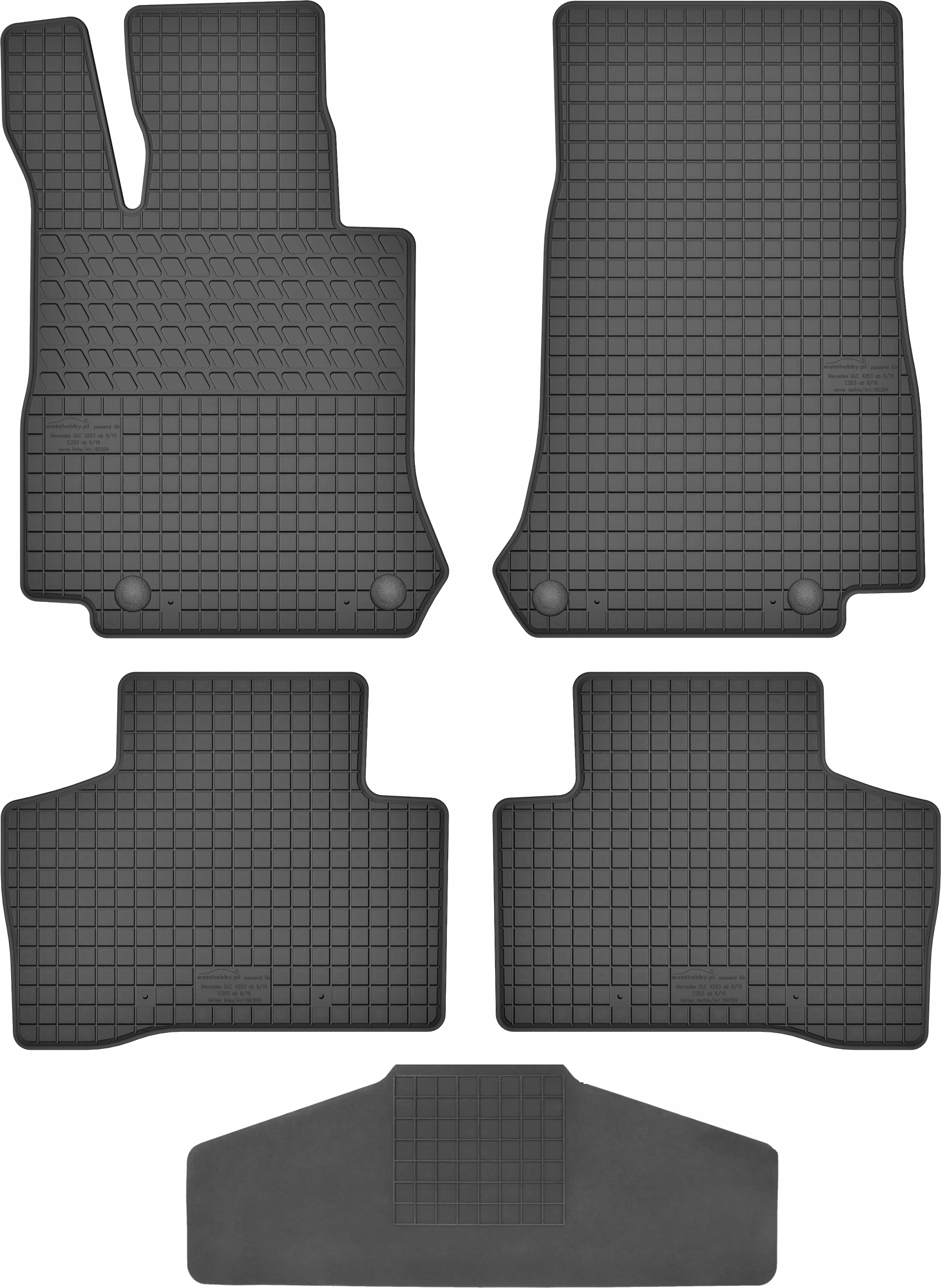 Dywaniki dedykowane do Mercedes GLC X253 TUNEL