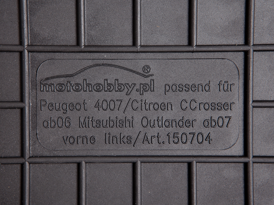 Mitsubishi ASX 10 DYWANIKI GUMOWE PRZÓD DEDYKOWANE