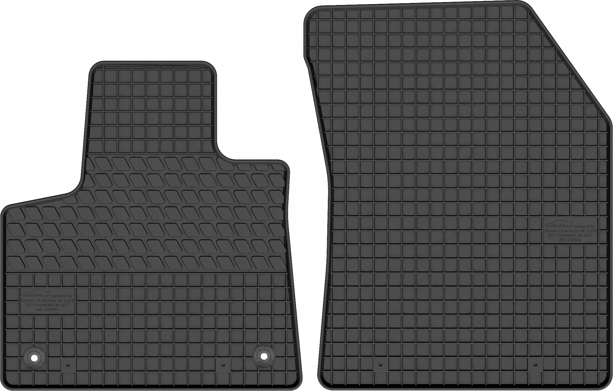 DYWANIKI GUMOWE PRZEDNIE do Citroen C5 Aircross