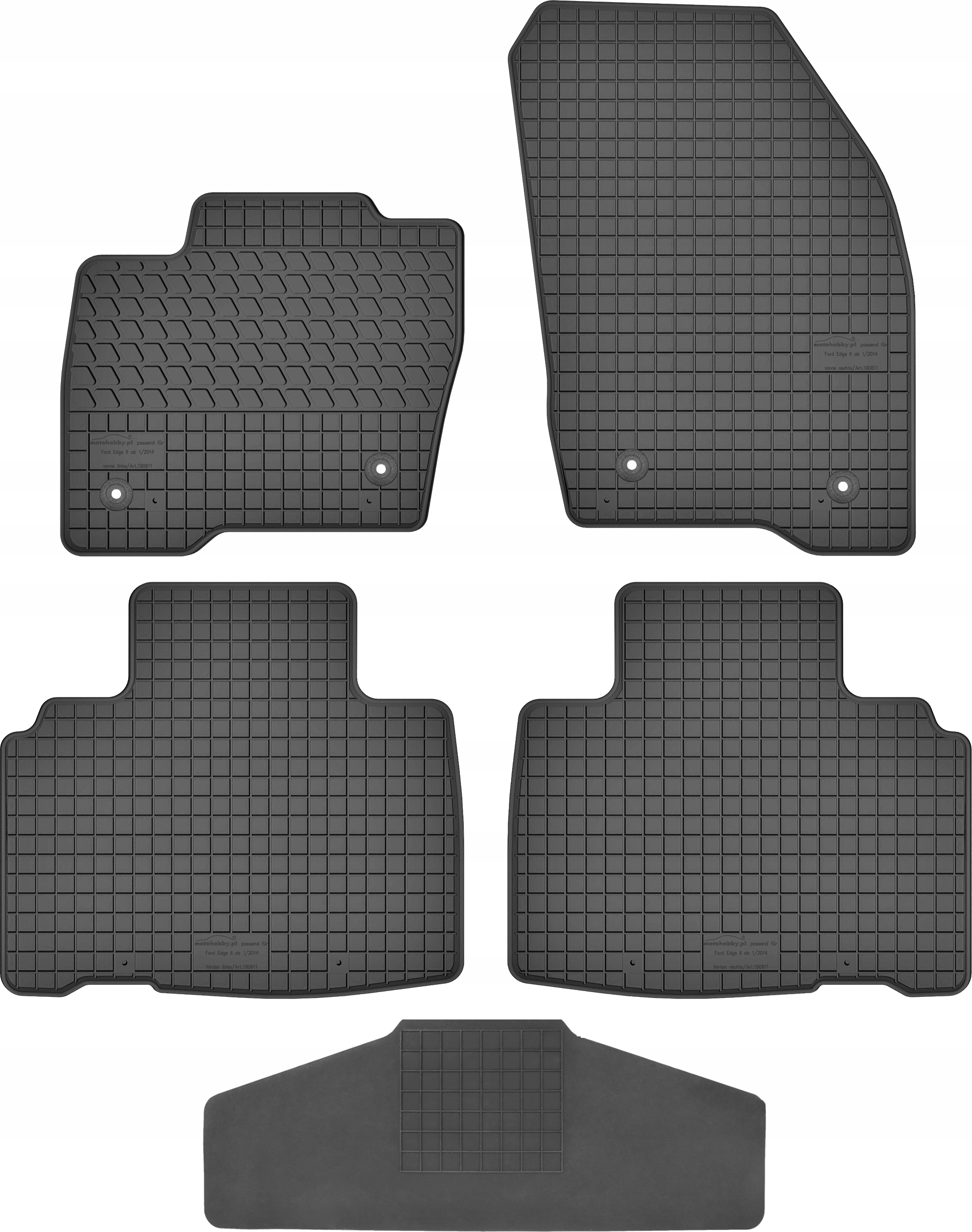 Dywaniki dedykowane do Ford Edge II TUNEL