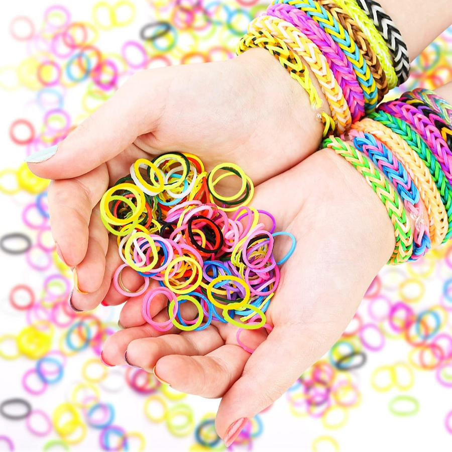 Zestaw gumek do robienia bransoletek gumki kreatywny prezent loom bands