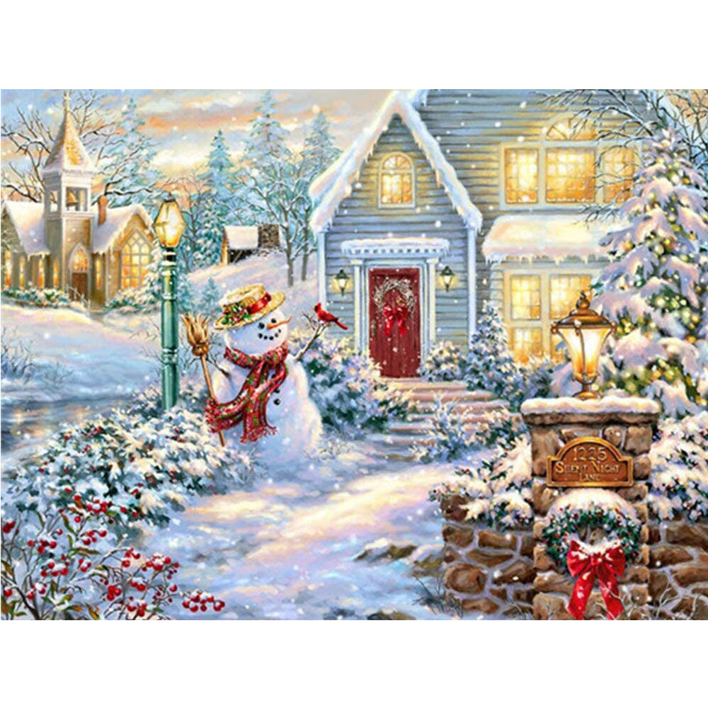 Świąteczny Haft Diamentowy Malowanie Diamenty Diamond Painting 30x40 Święta