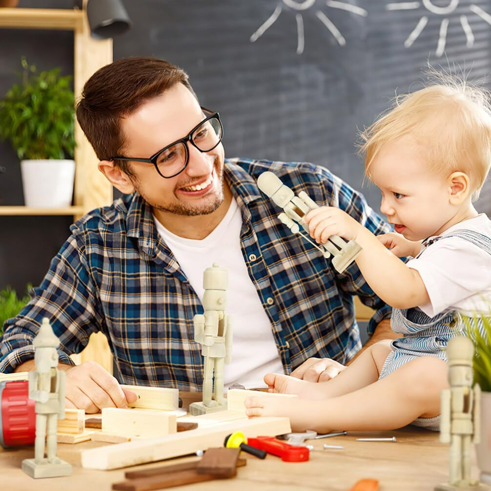 Dziadek Do Orzechów Drewniana Figurka Do Malowania Zestaw Kreatywny Prezent