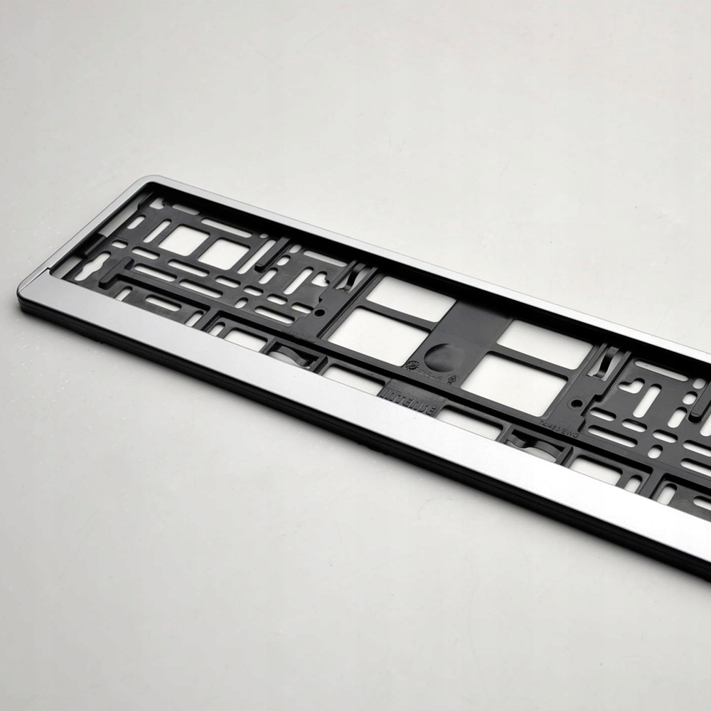 2szt Ramki pod tablice rejestracyjną Srebrne