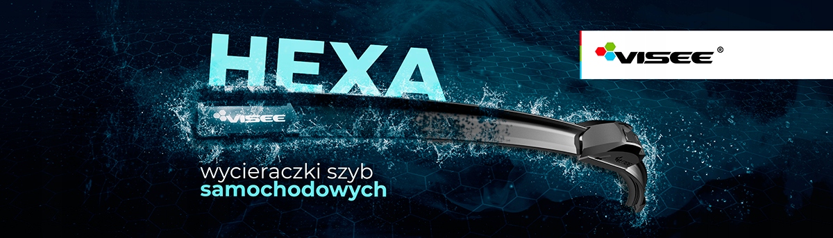 ZESTAW WYCIERACZEK VISEE HEXA DO AUTA 430/430 mm