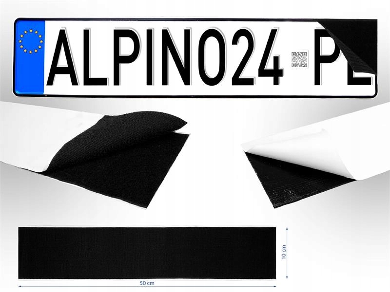 Rzep uchwyt do tablicy rejestracyjnej