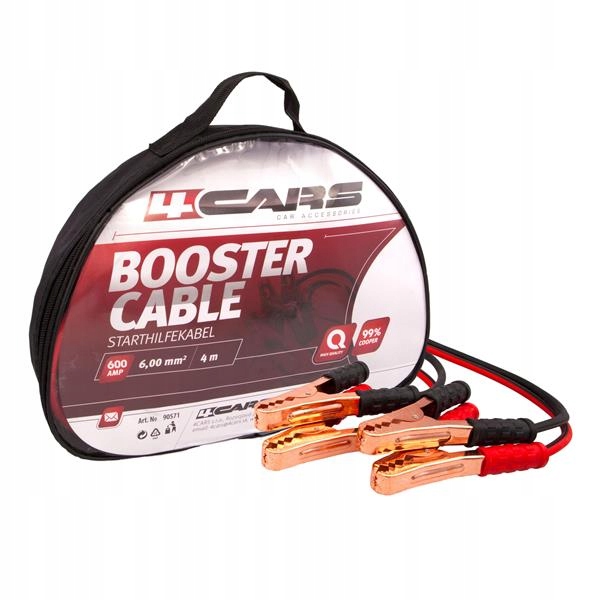 PRZEWODY KABLE ROZRUCHOWE 4m 600A WYSOKA JAKOŚĆ