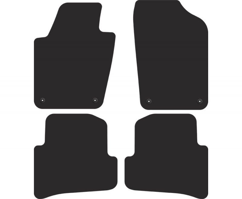 Dywaniki welurowe Premium VW Polo V 2009-2017